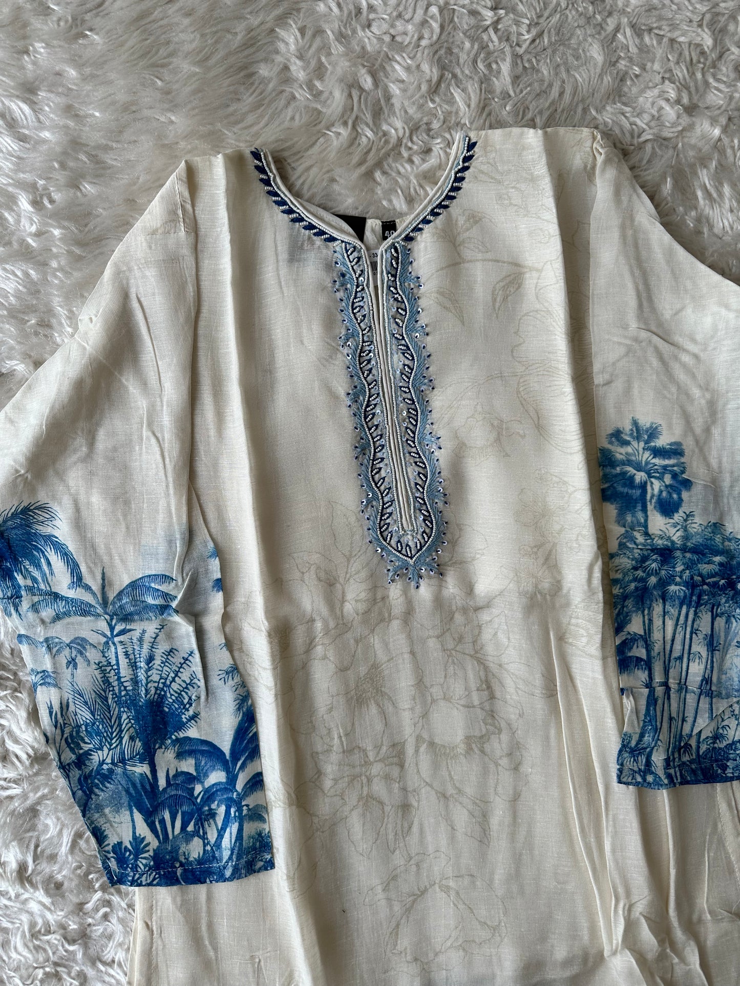 Pure Linen Kurti Pant Set