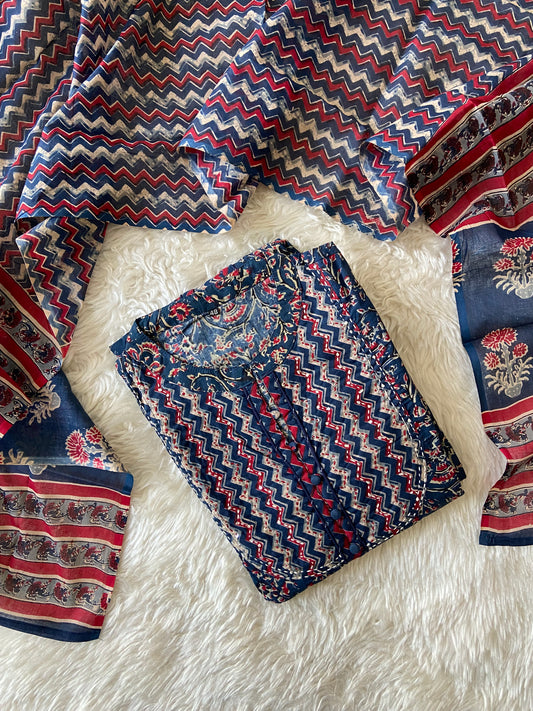Premium Cotton Kurti Dupatta Set