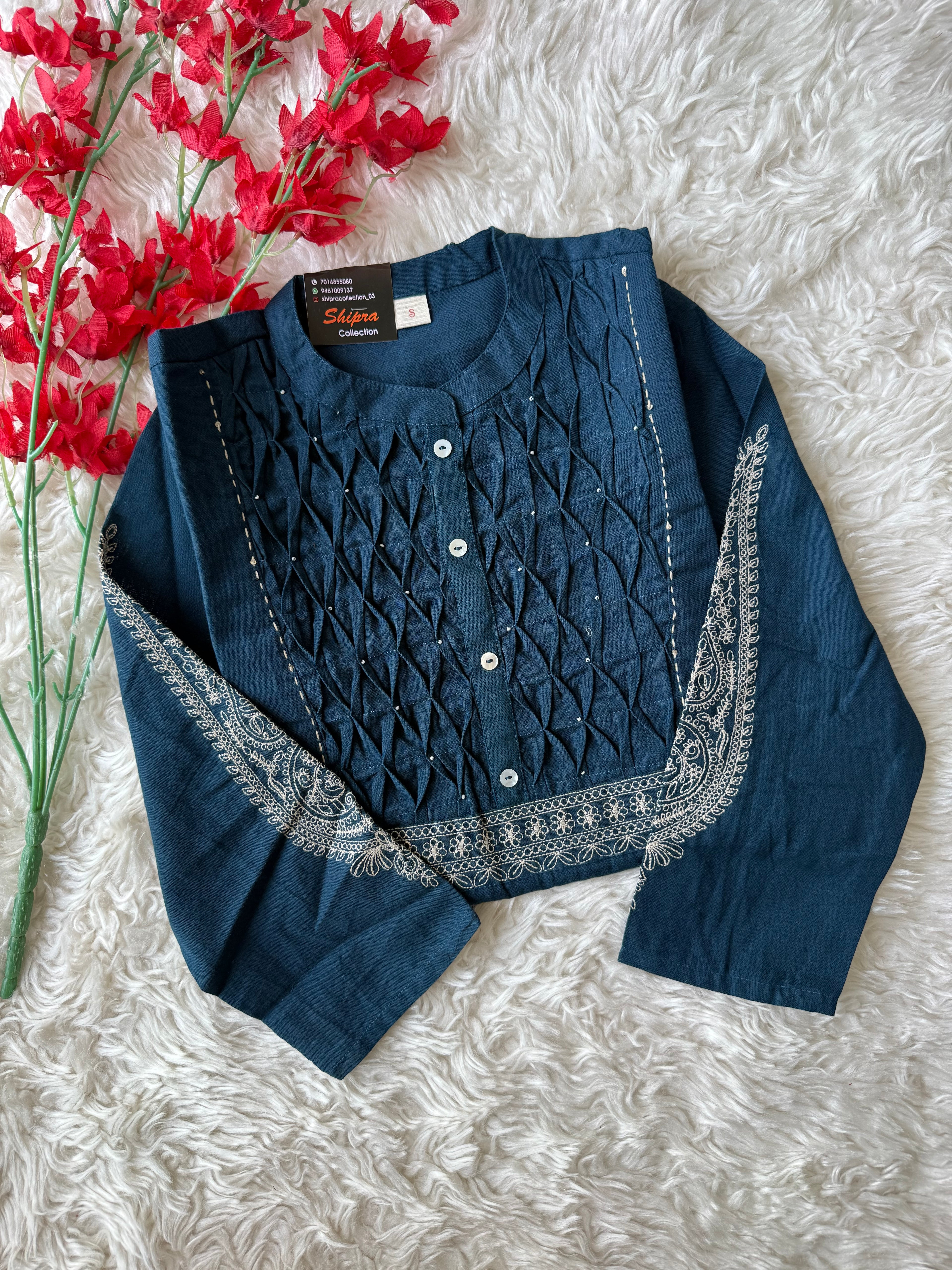 Khadi Cotton Short Kurti