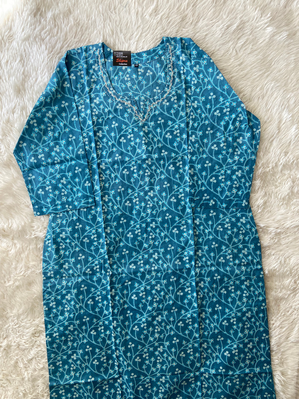 Premium Cotton Kurti Pant Cotton Dupatta Set