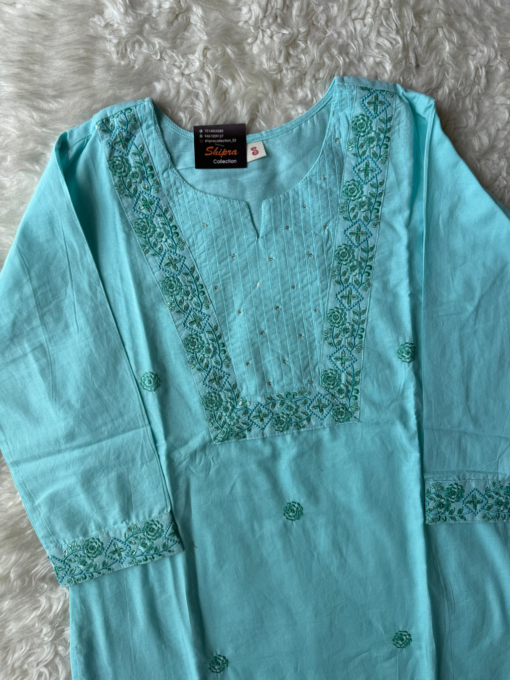 Premium Cotton Kurti Pant Dupatta Set