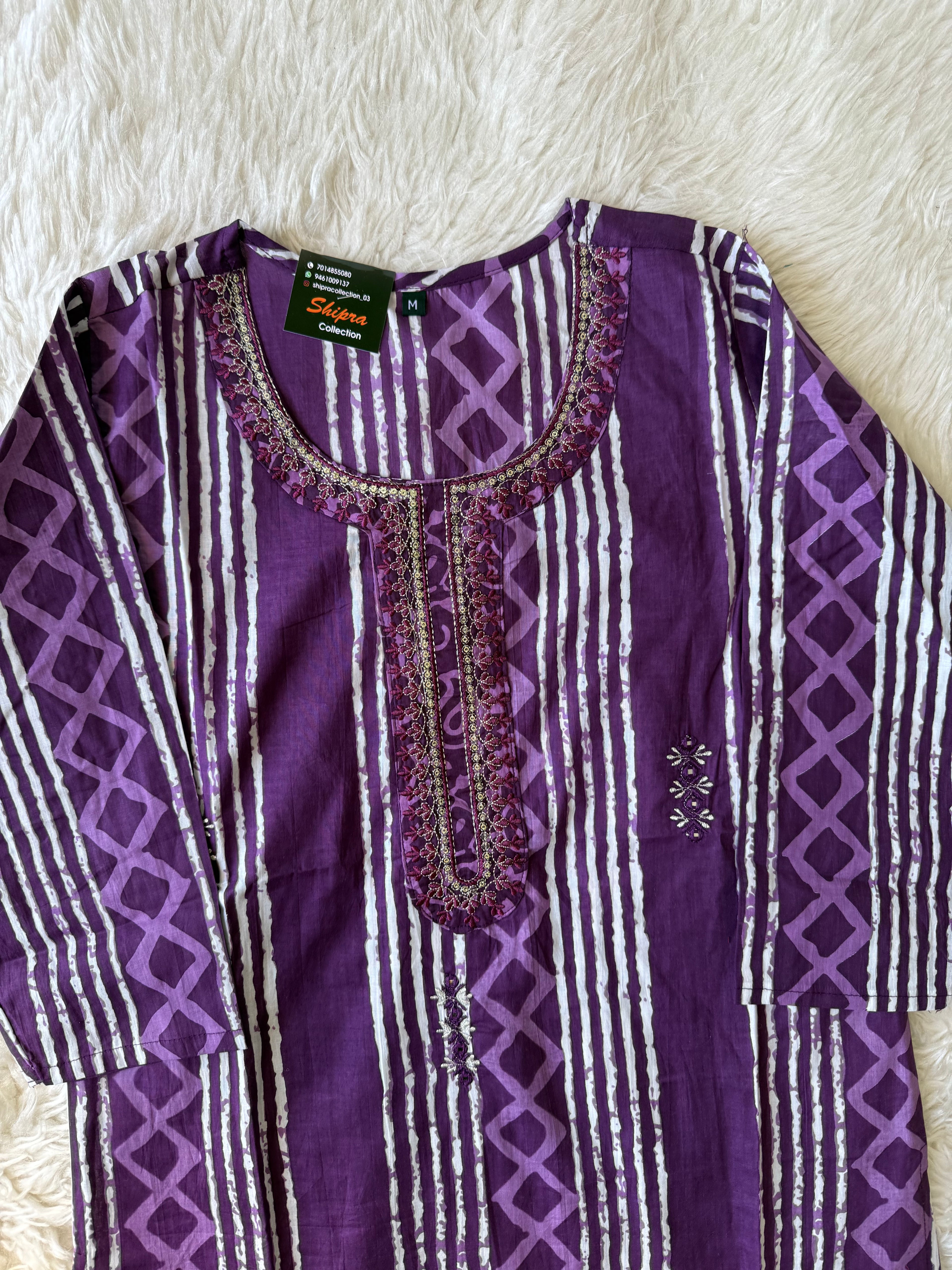 Best Seller ✅ Pure Cotton Kurti Pant Dupatta Set