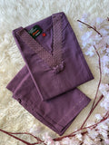 Premium Khadi Cotton Kurti Pant Set