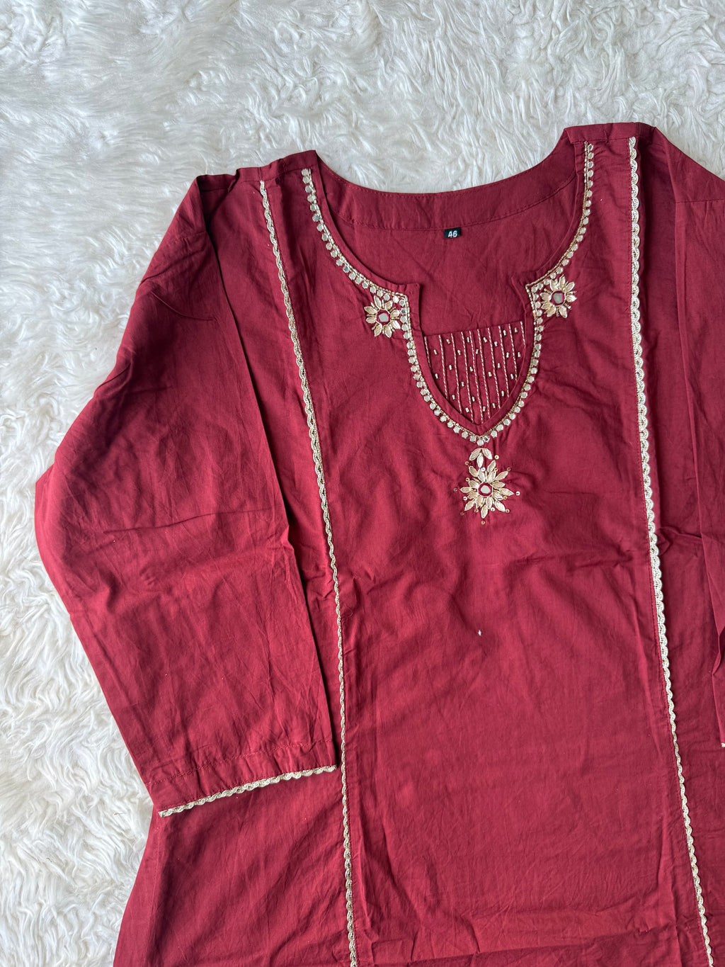 Premium Cotton Kurti Plazo Dupatta Set
