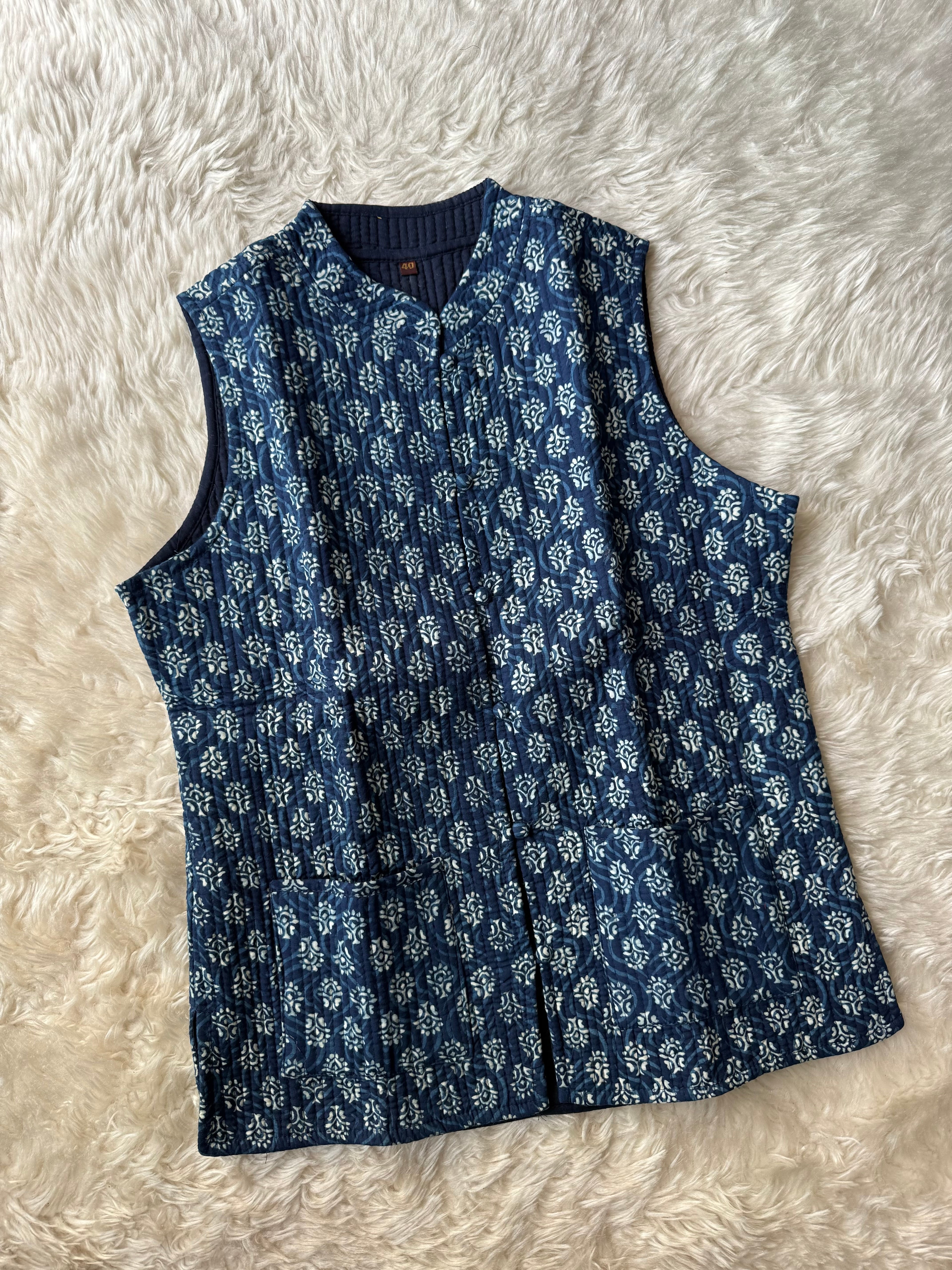 Reversible Quilted Sleevesless Jacket