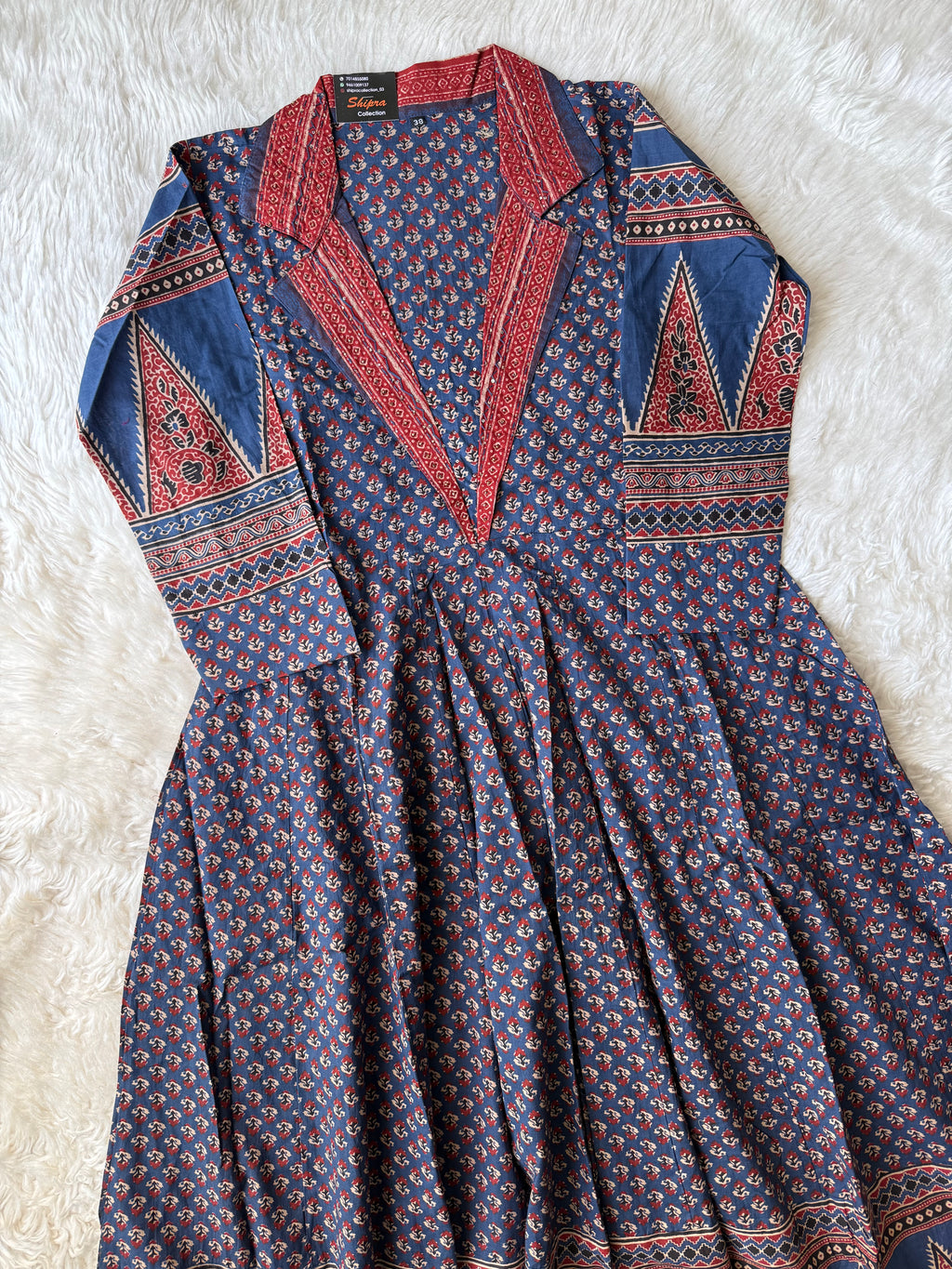 Premium Cotton Flare Kurti Pant Dupatta Set