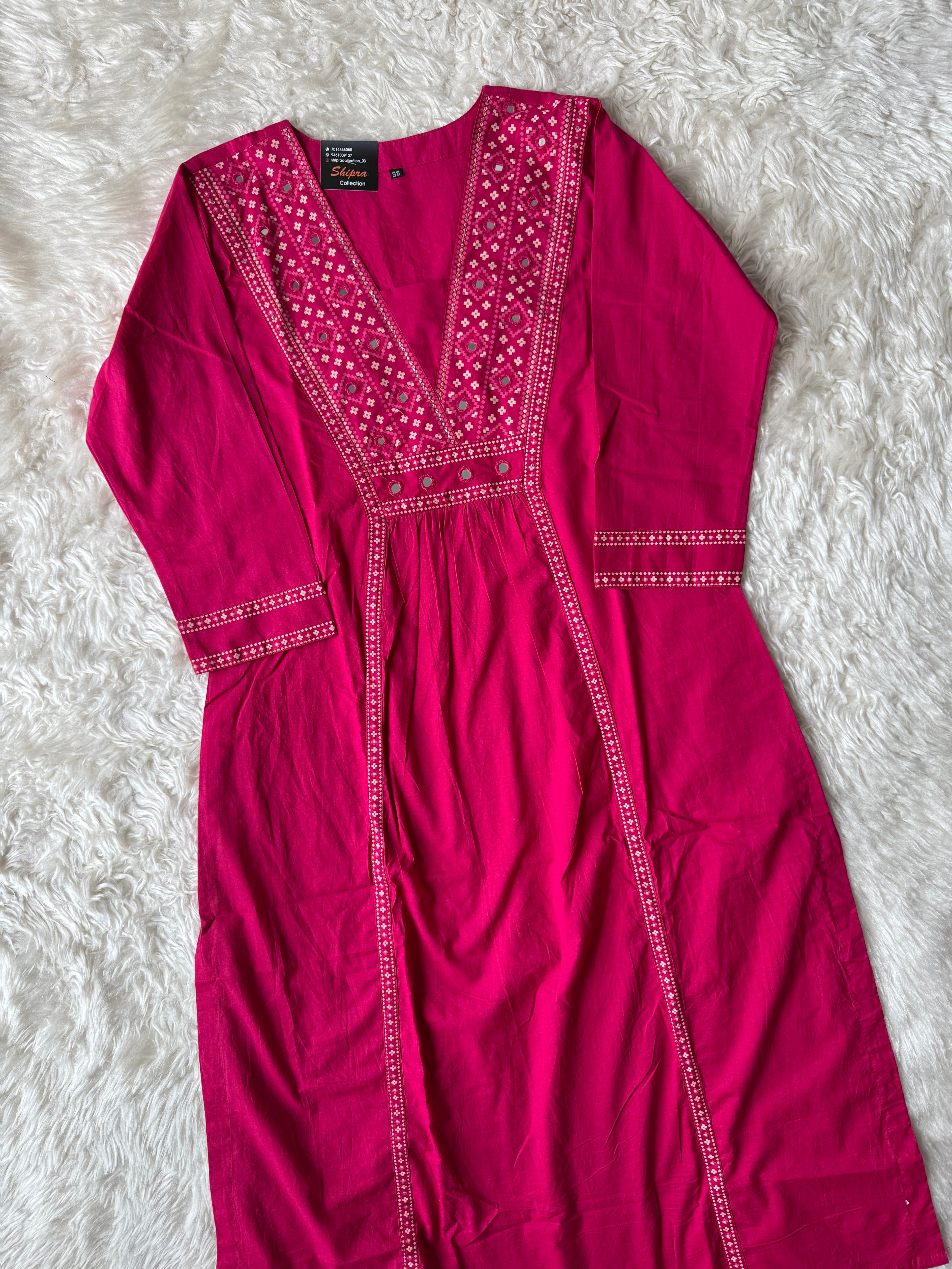 Premium Cotton Kurti Plazo Dupatta Set