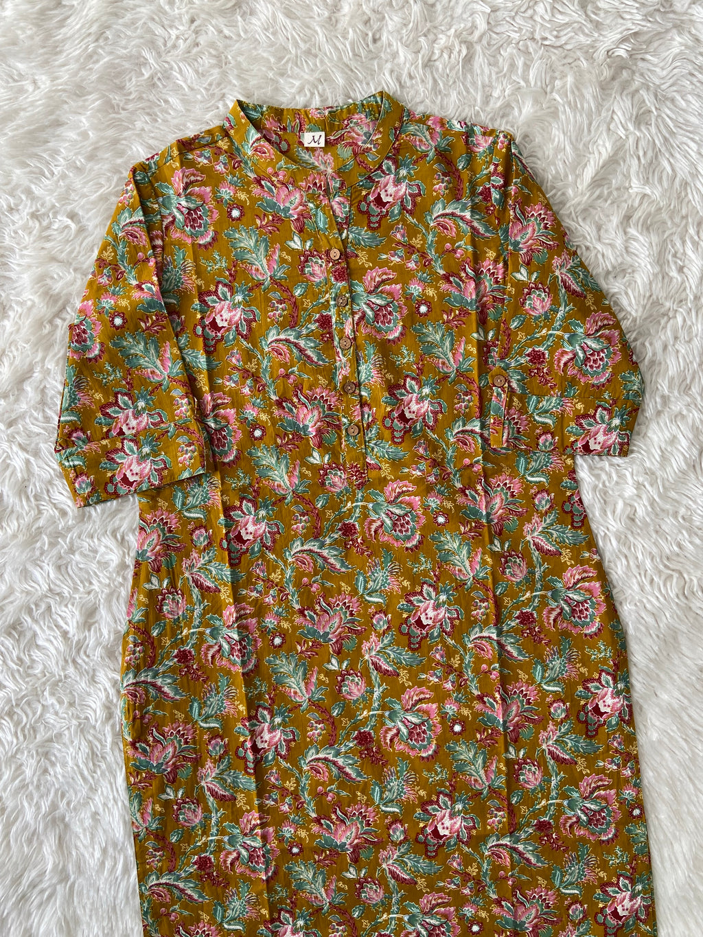 Premium Cotton Elbow Sleeves Kurti