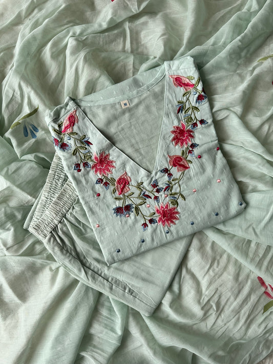 Premium Mul Cotton Thread Work Collection