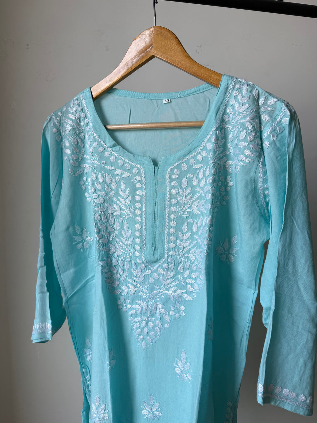 Heavy Rayon Chikankari Short kurti