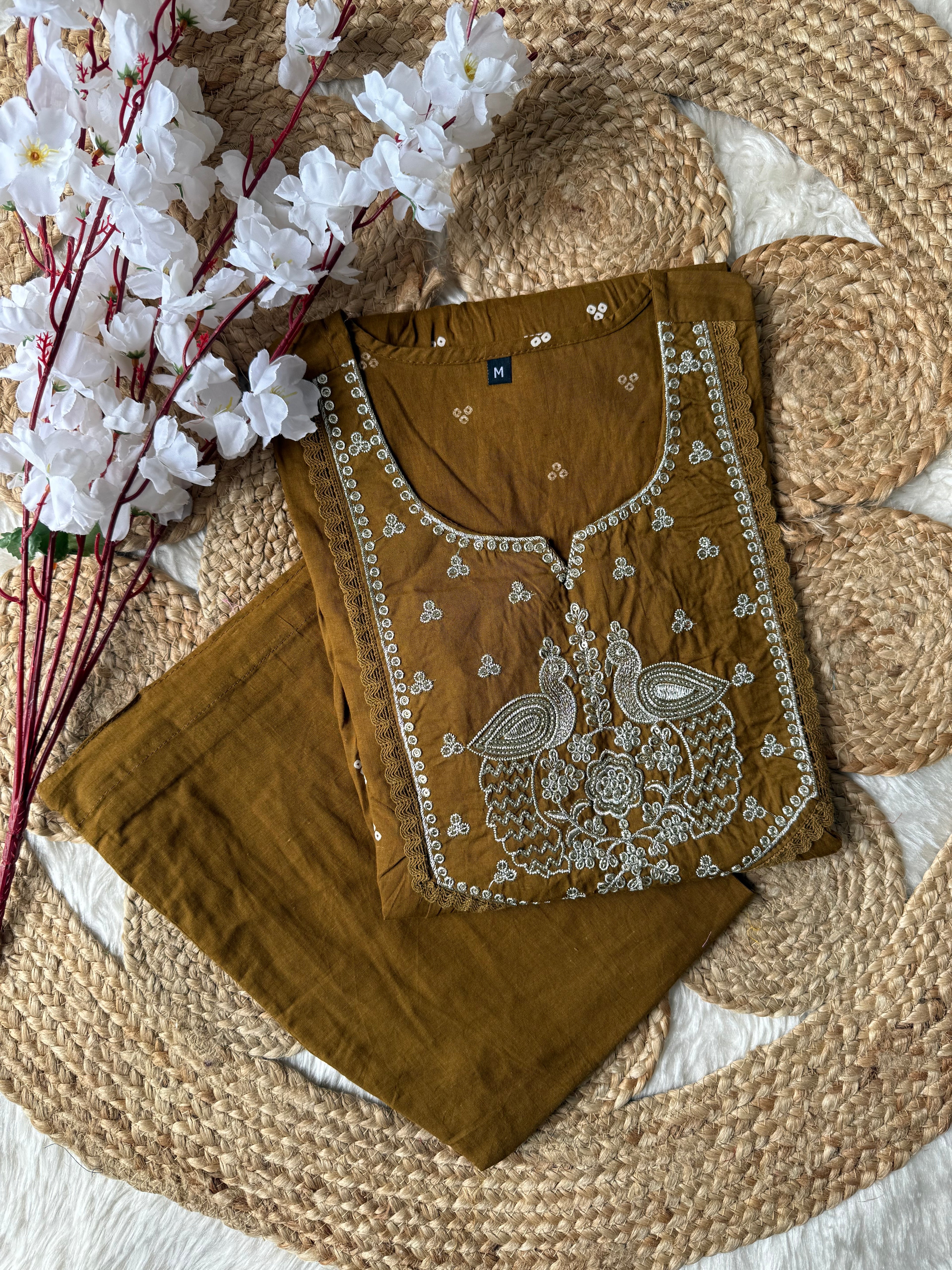 Cotton FLARE Kurti Pant Set