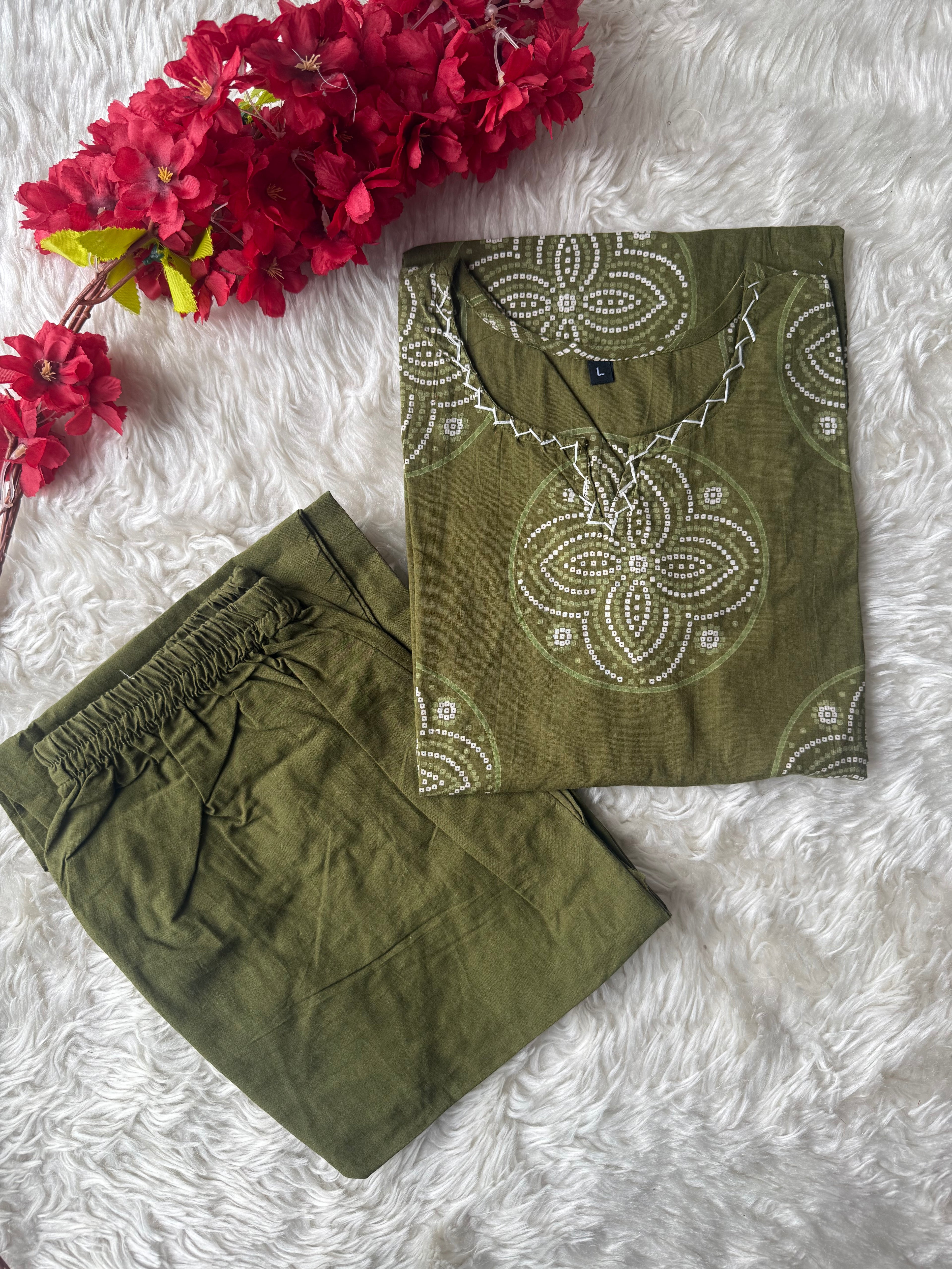 Cotton Kurti Pant Set