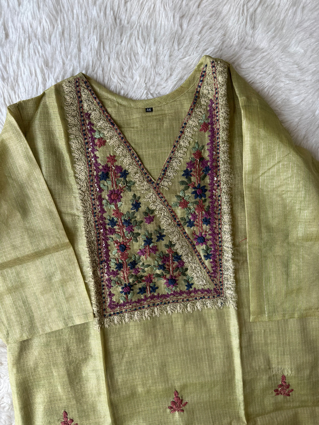 “Plus Size” Doriya Kurti Pant Dupatta Set