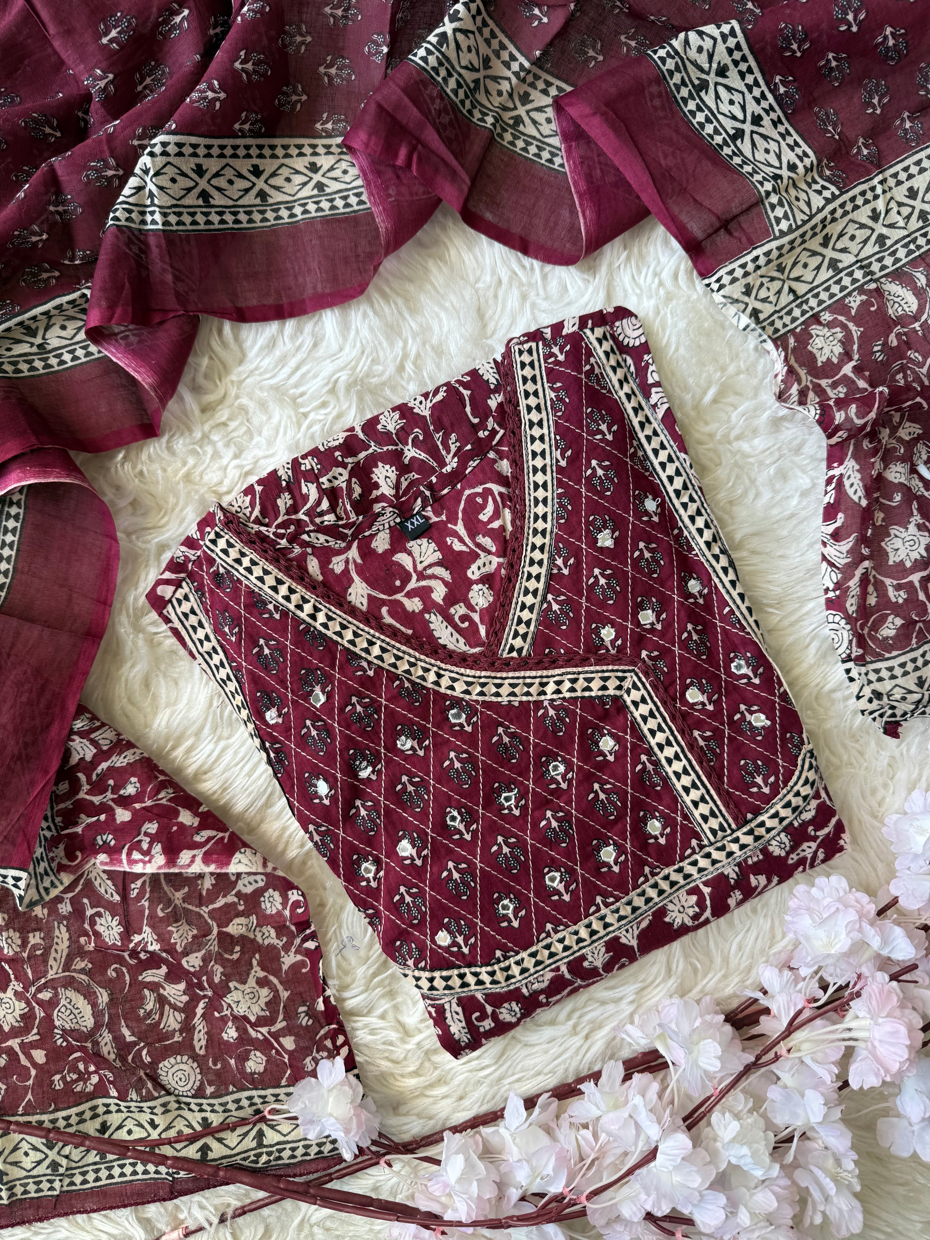 Budget Friendly FLARE Kurti Dupatta Set