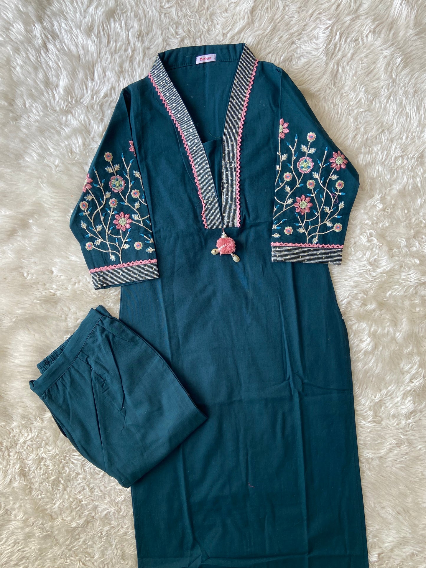 Khadi Cotton Kurti Pant Set