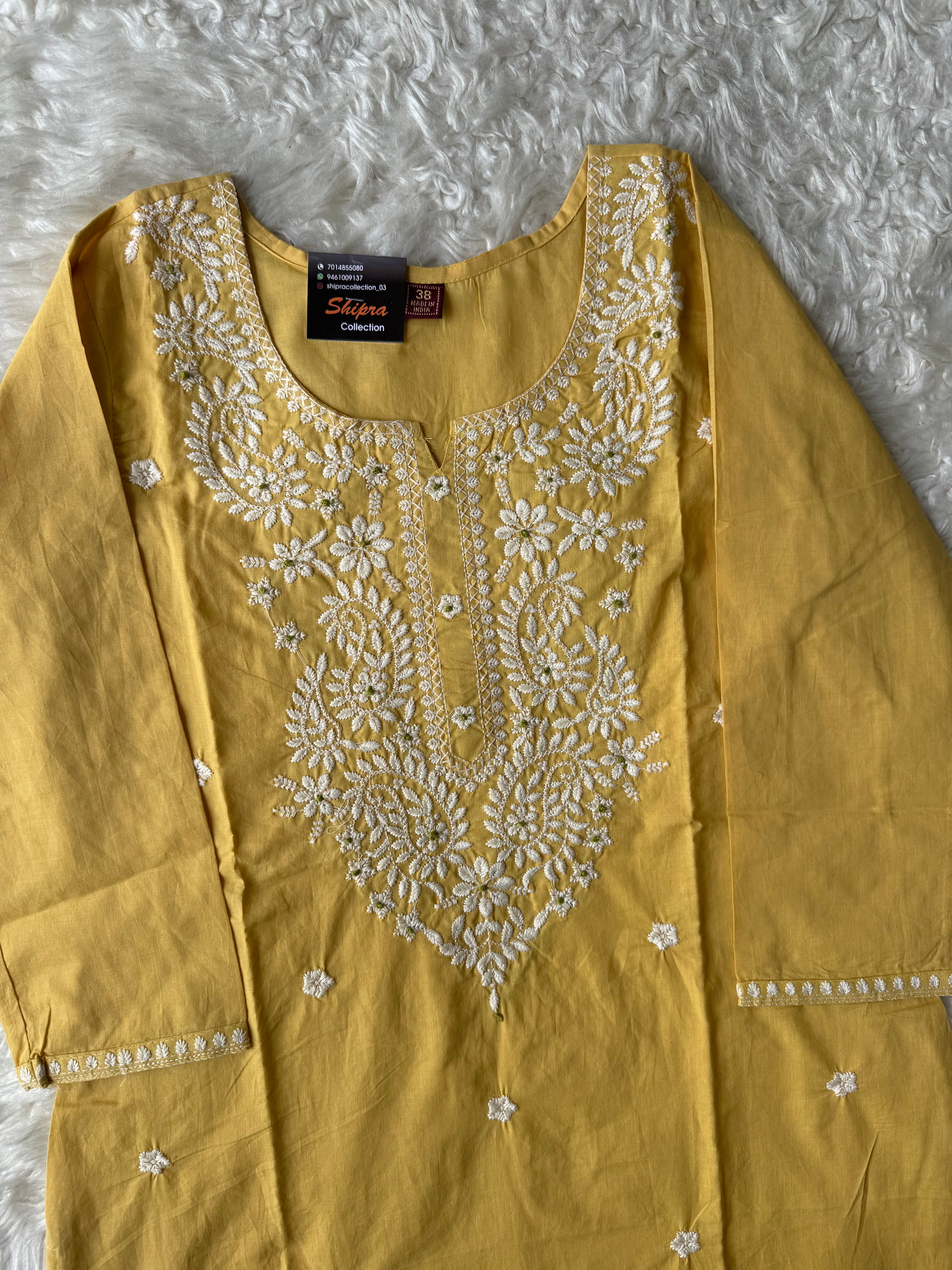 Premium Cotton Kurti Pant Dupatta Set