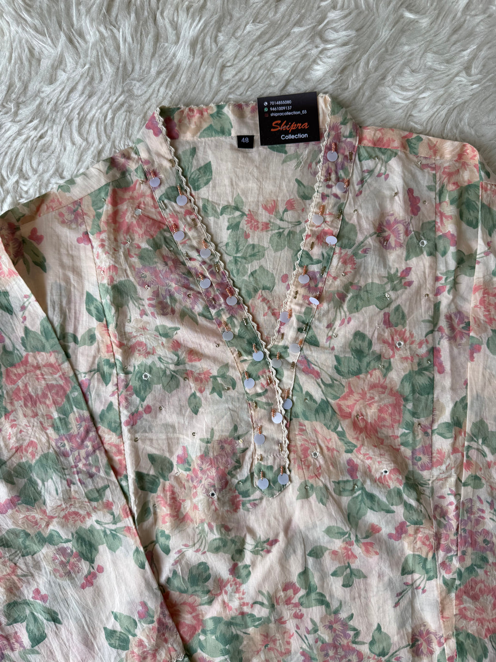Premium Cotton Aline Kurti Pant Dupatta Set