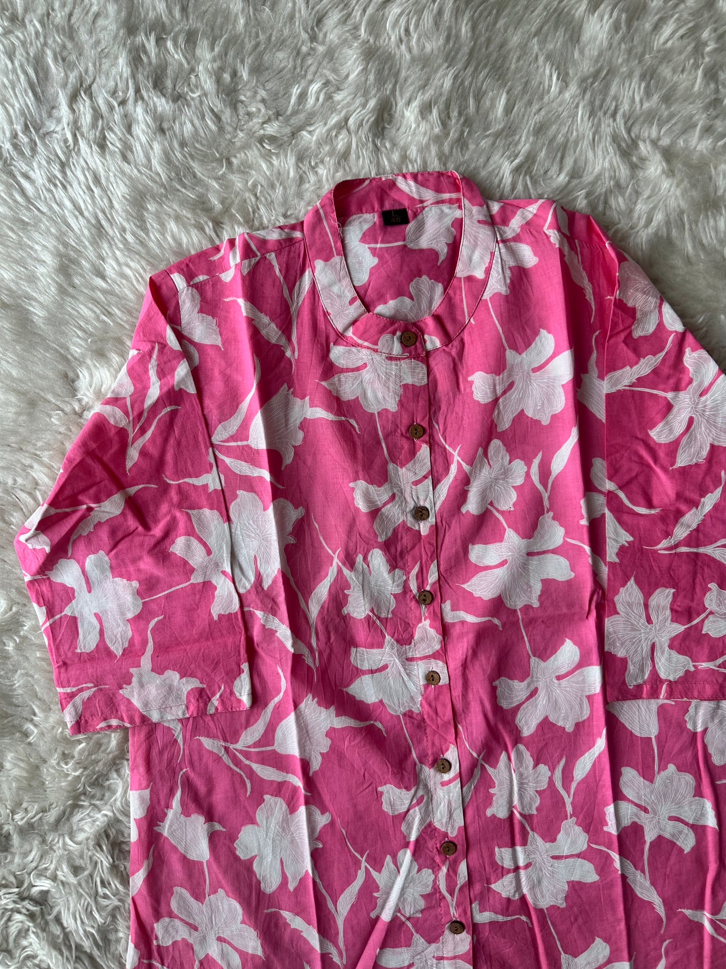 Pure Cotton Short Kurti (feeding friendly)