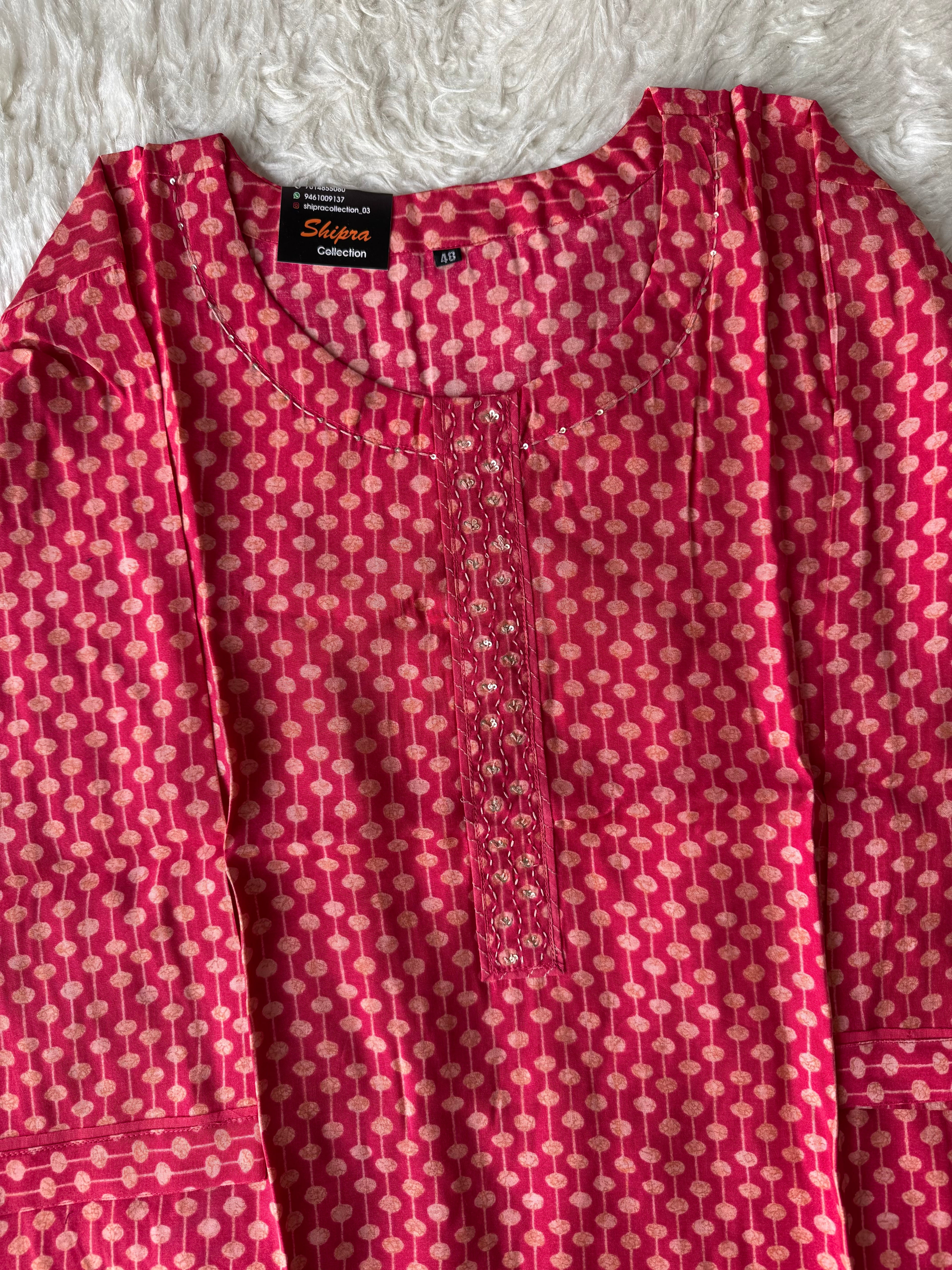 Pure Muslin Silk kurti