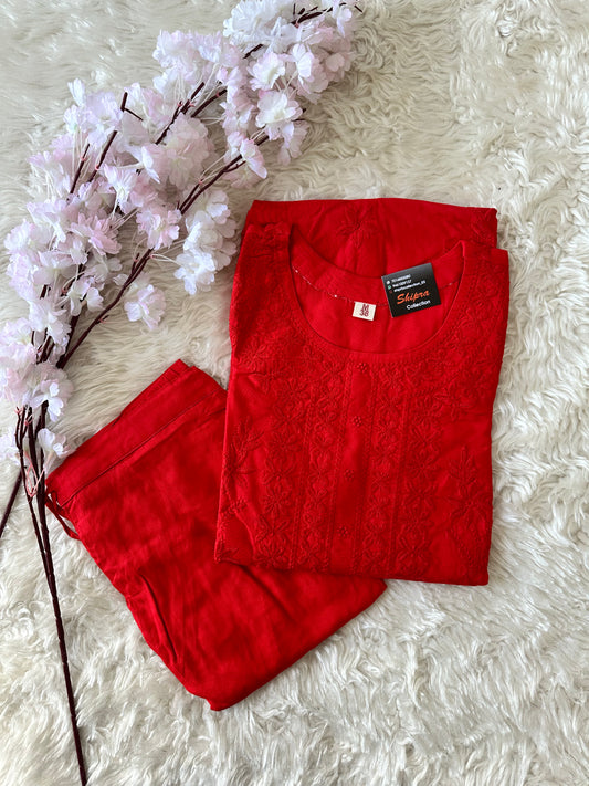 Rayon Kurti Pant Set