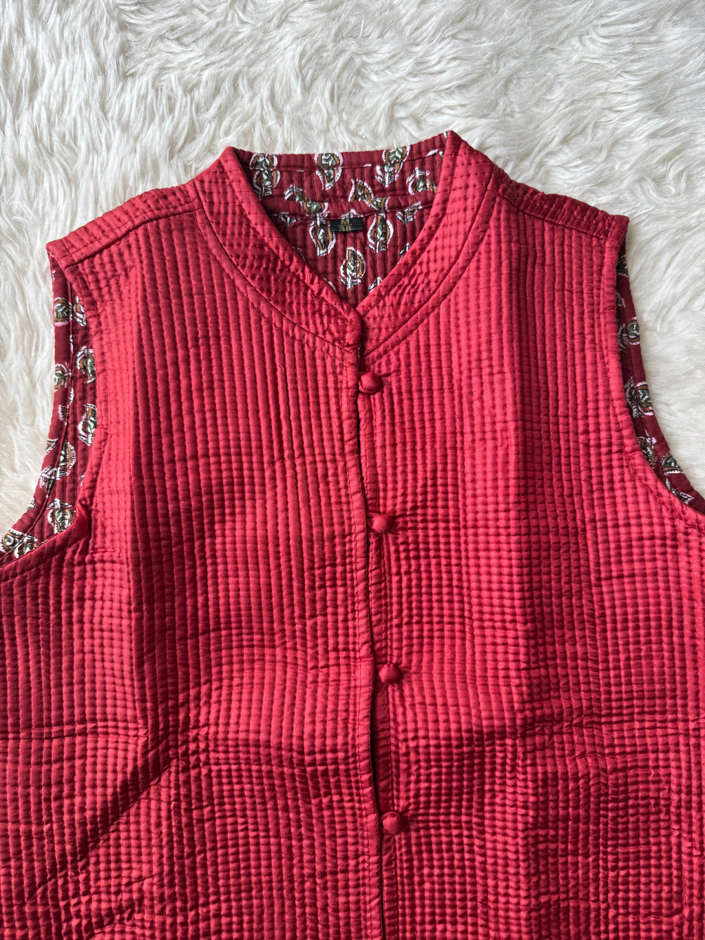 Reversible Quilted Sleevesless Jacket
