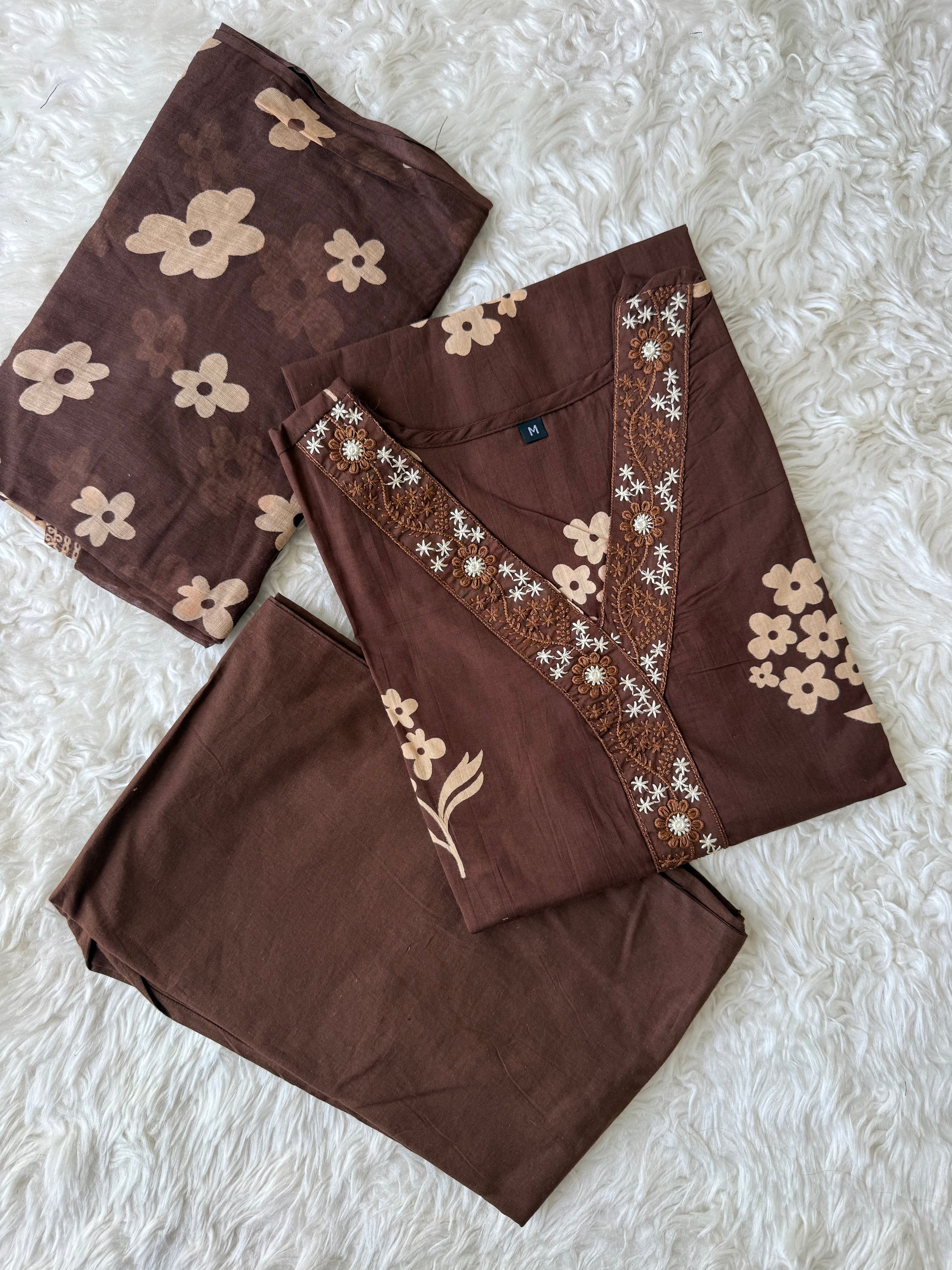 Budget Friendly Kurti Pant Dupatta Set