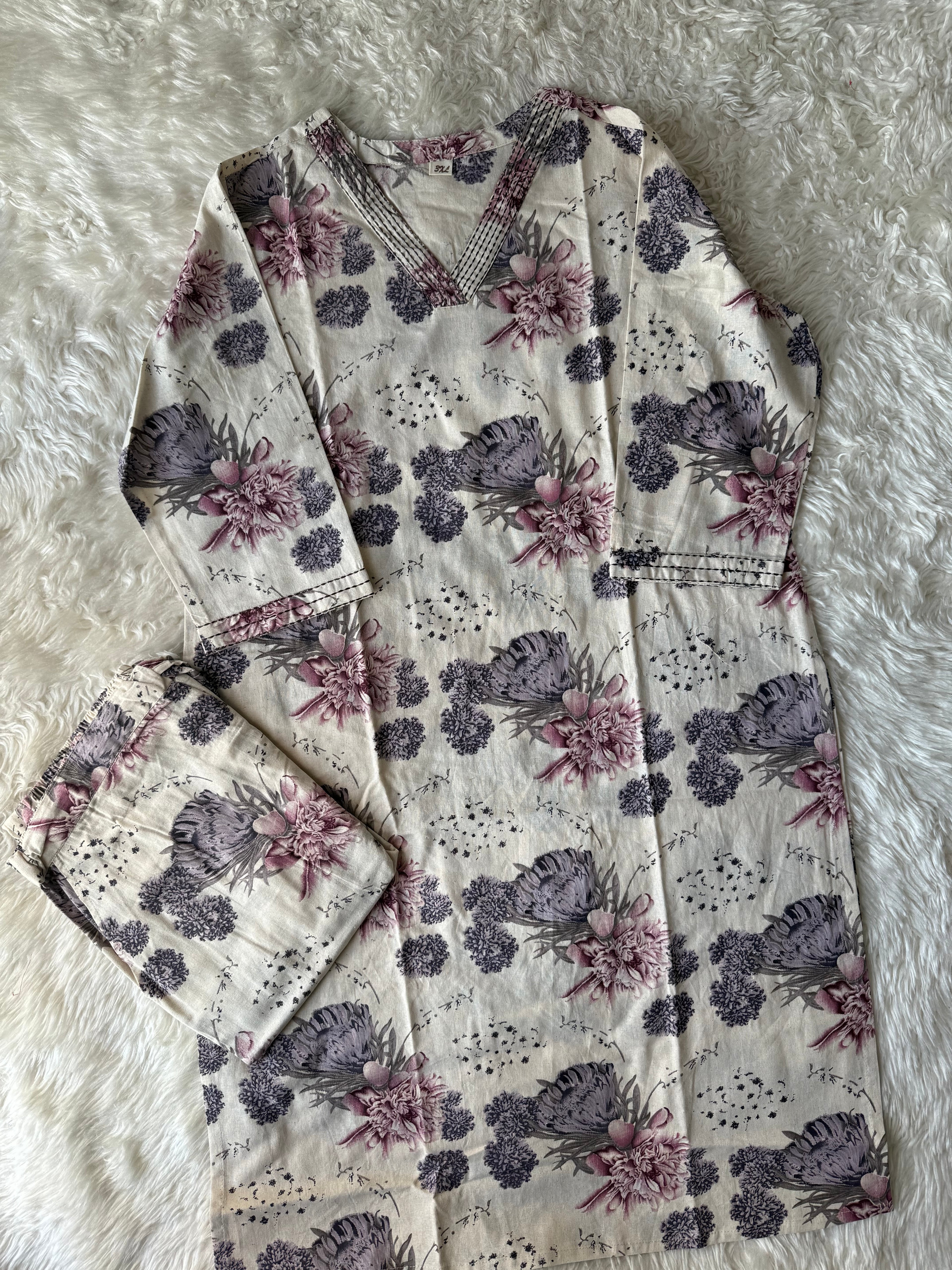 “Plus Size” Khadi Cotton Co-ord Set