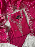 “Plus Size” Russian Silk Kurti Plazo Dupatta Set