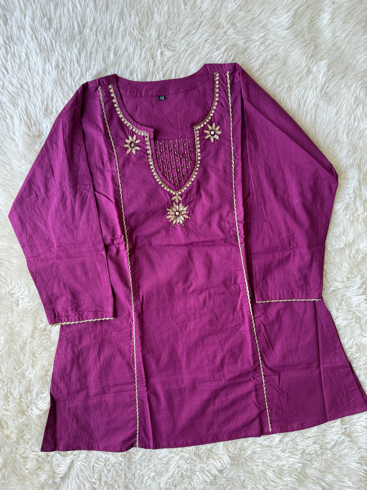 Premium Cotton Kurti Plazo Dupatta Set
