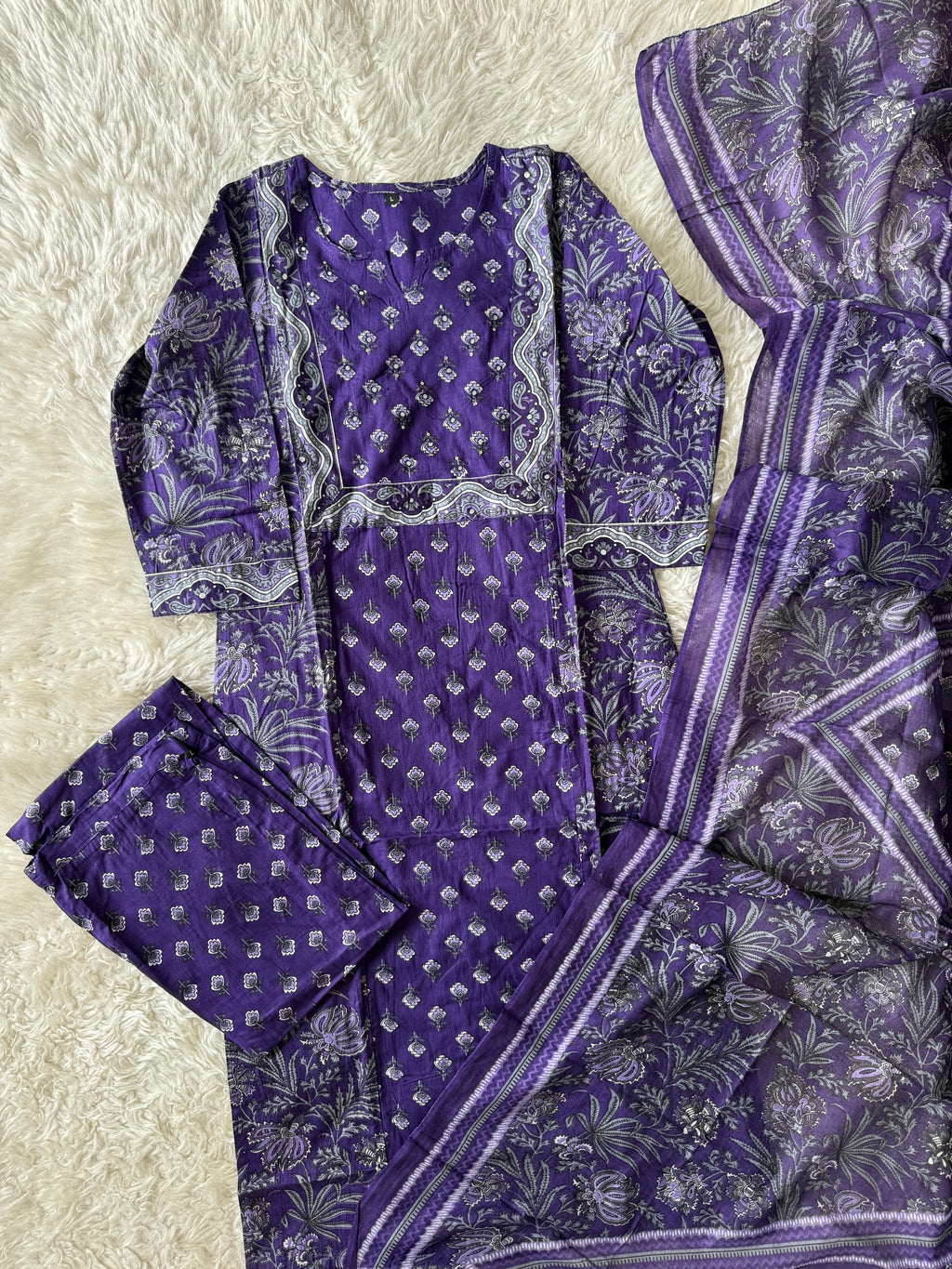 Budget Friendly Kurti Pant Dupatta Set