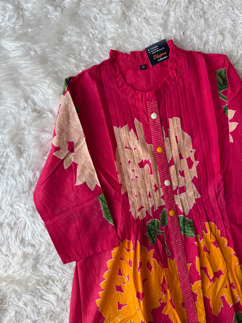 Cotton A-line Kurti Pant Set