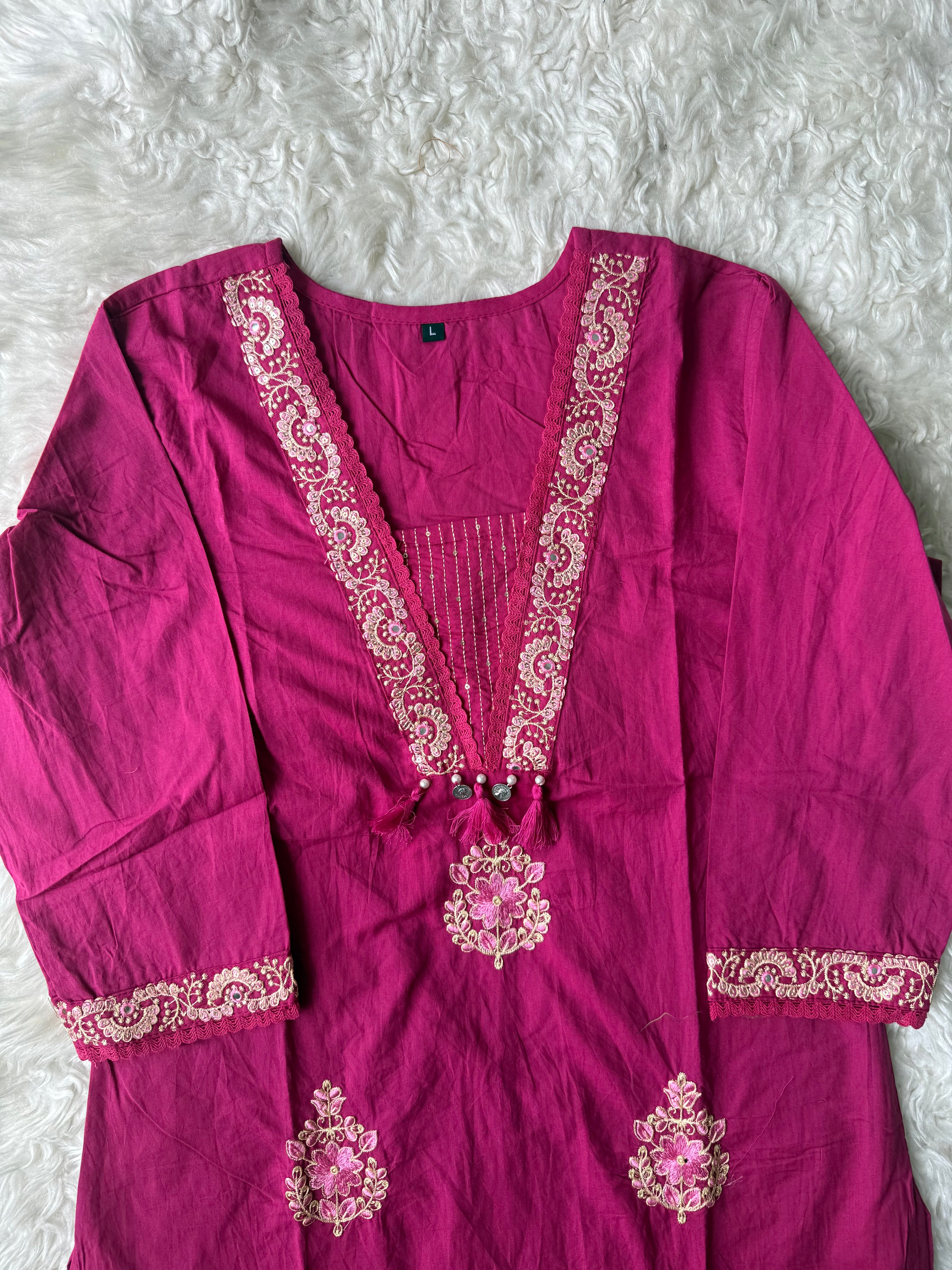 Cotton Kurti Pant Set
