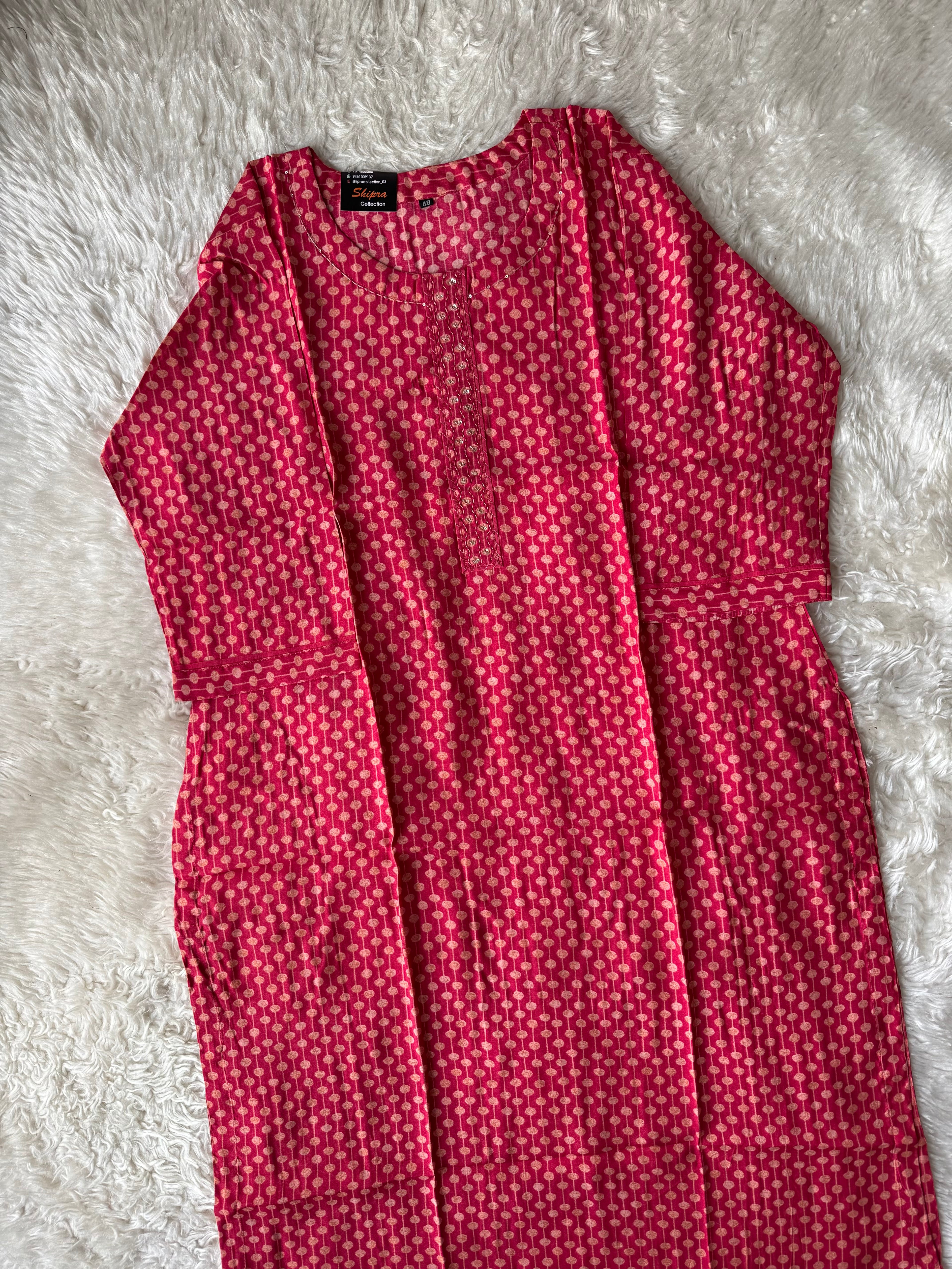 Pure Muslin Silk kurti