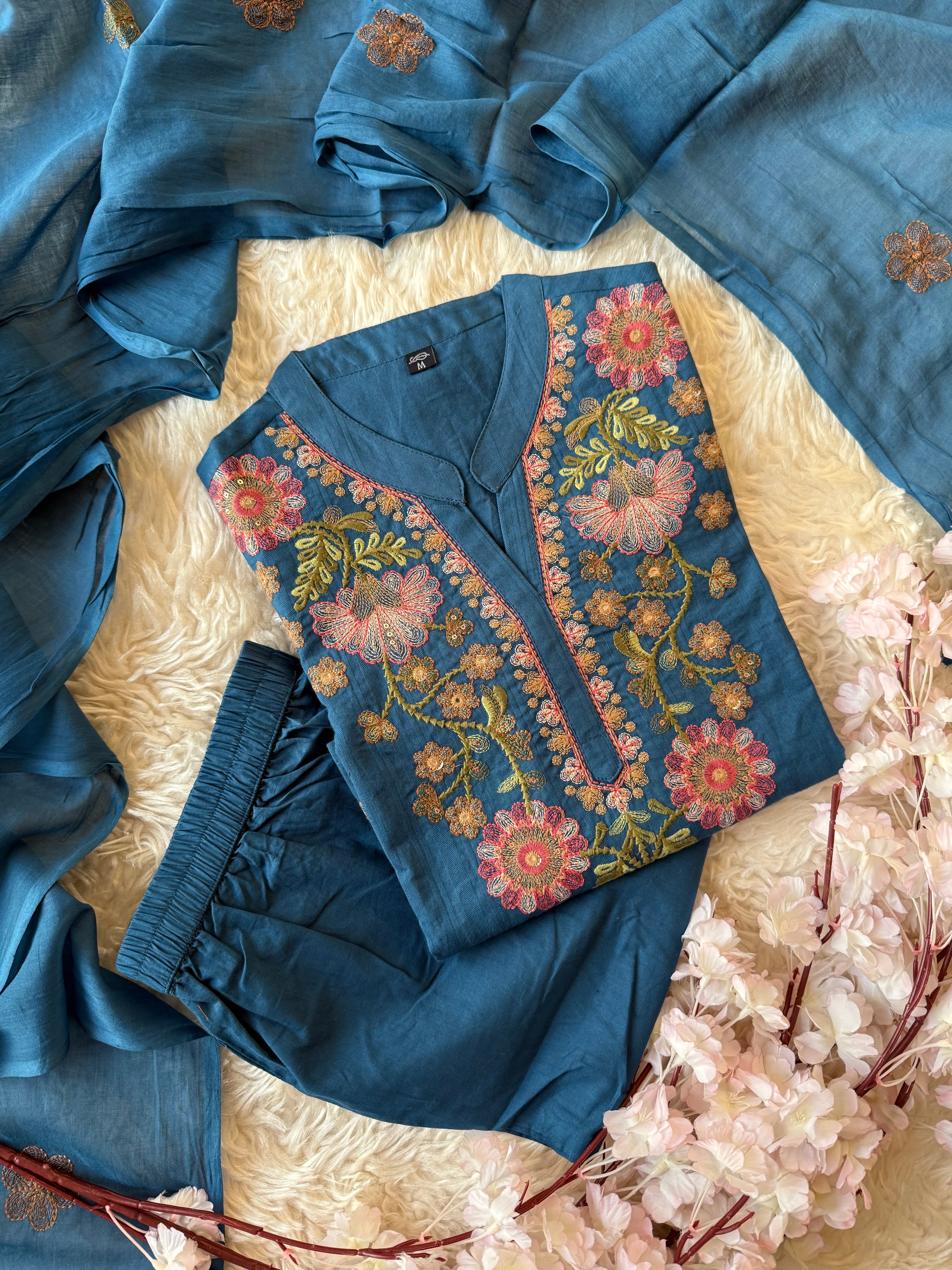 Premium Mul Cotton Thread Work Collection