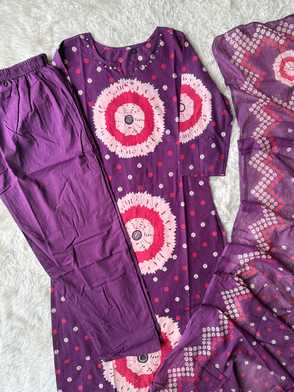 Budget Friendly Kurti Pant Dupatta Set
