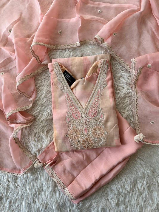 Mul Silk Kurti Pant Dupatta Set