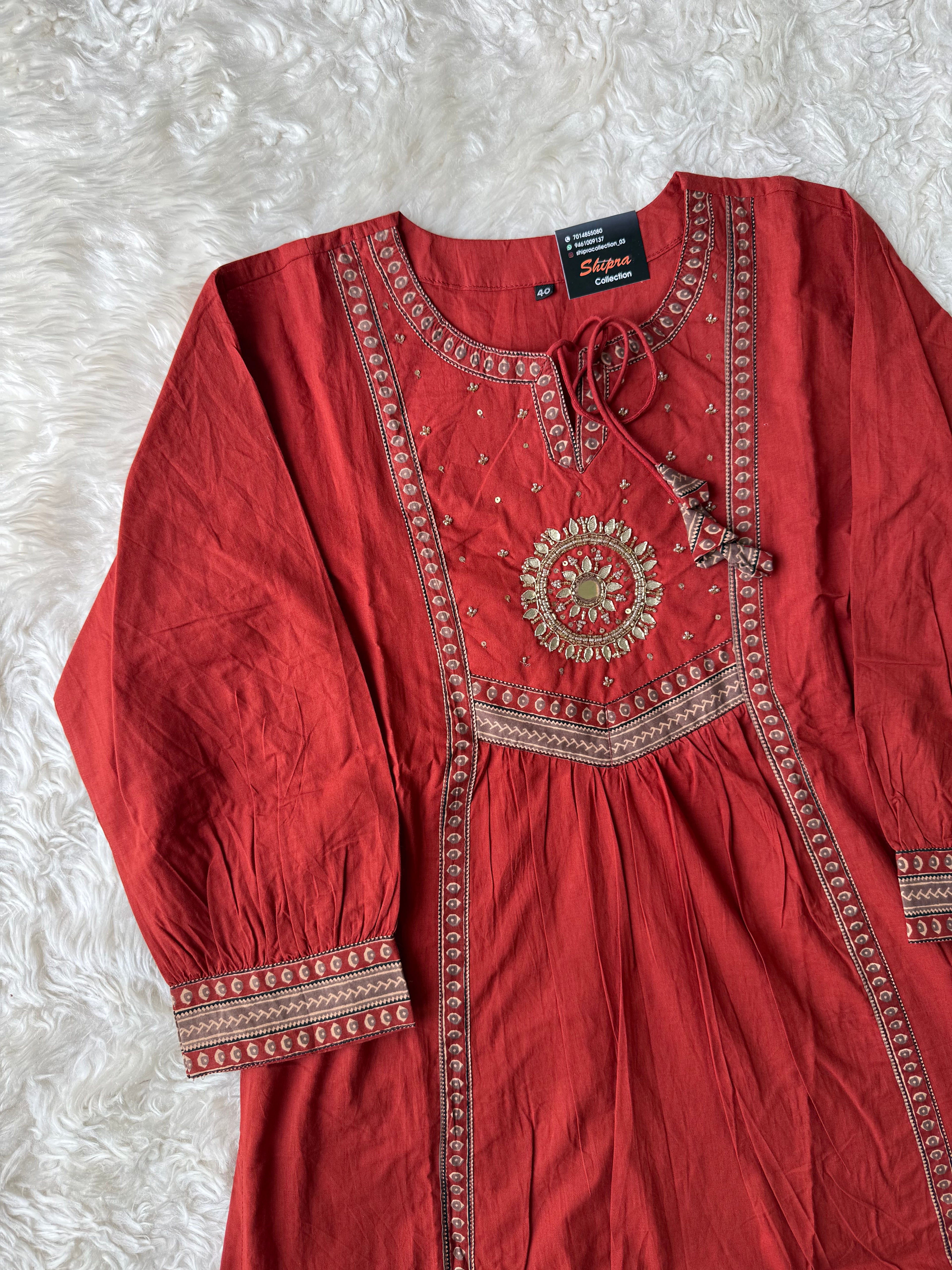 Premium Cotton Kurti Pant Dupatta Set