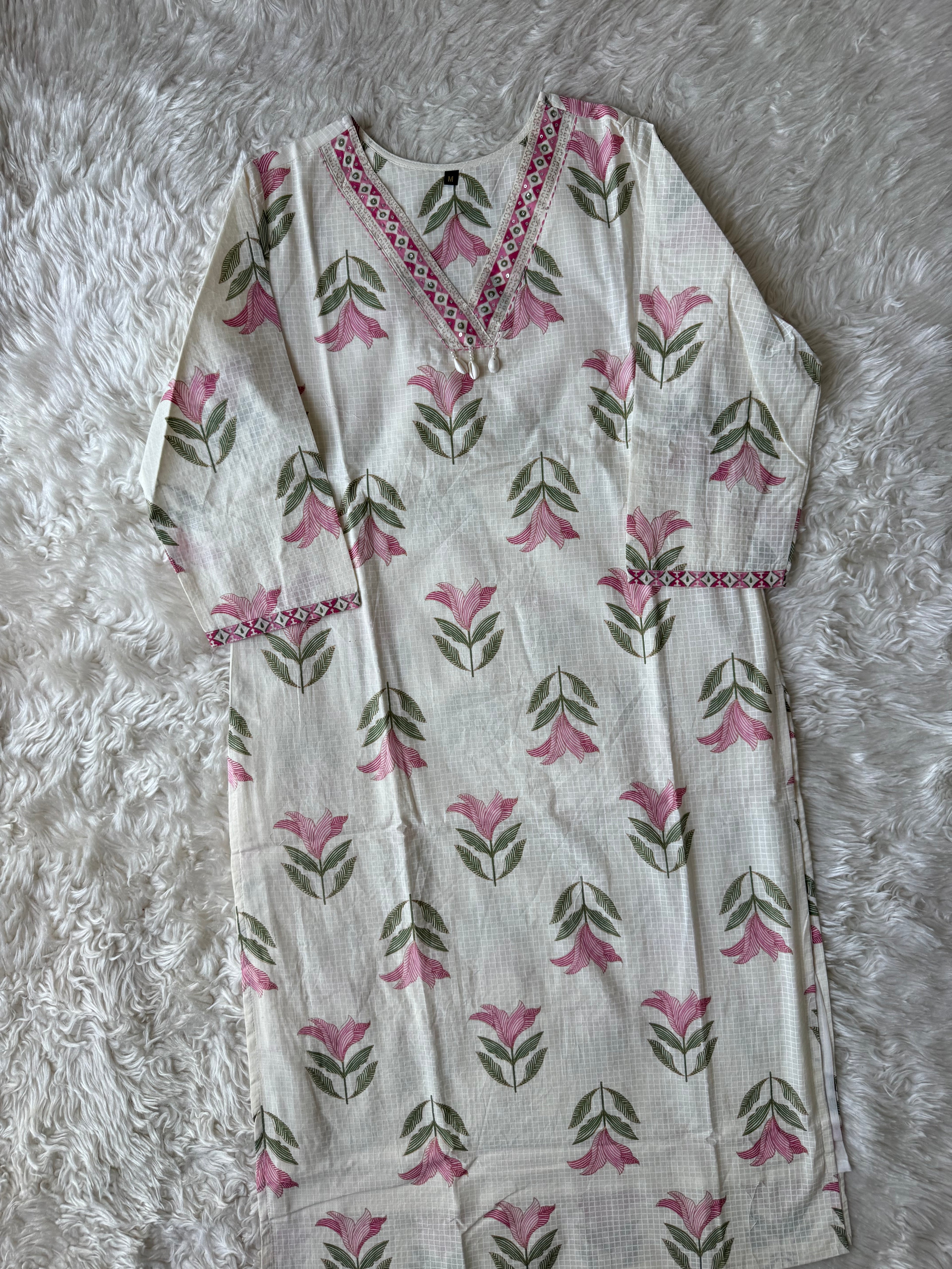 Premium Cotton Kurti Pant Dupatta Set