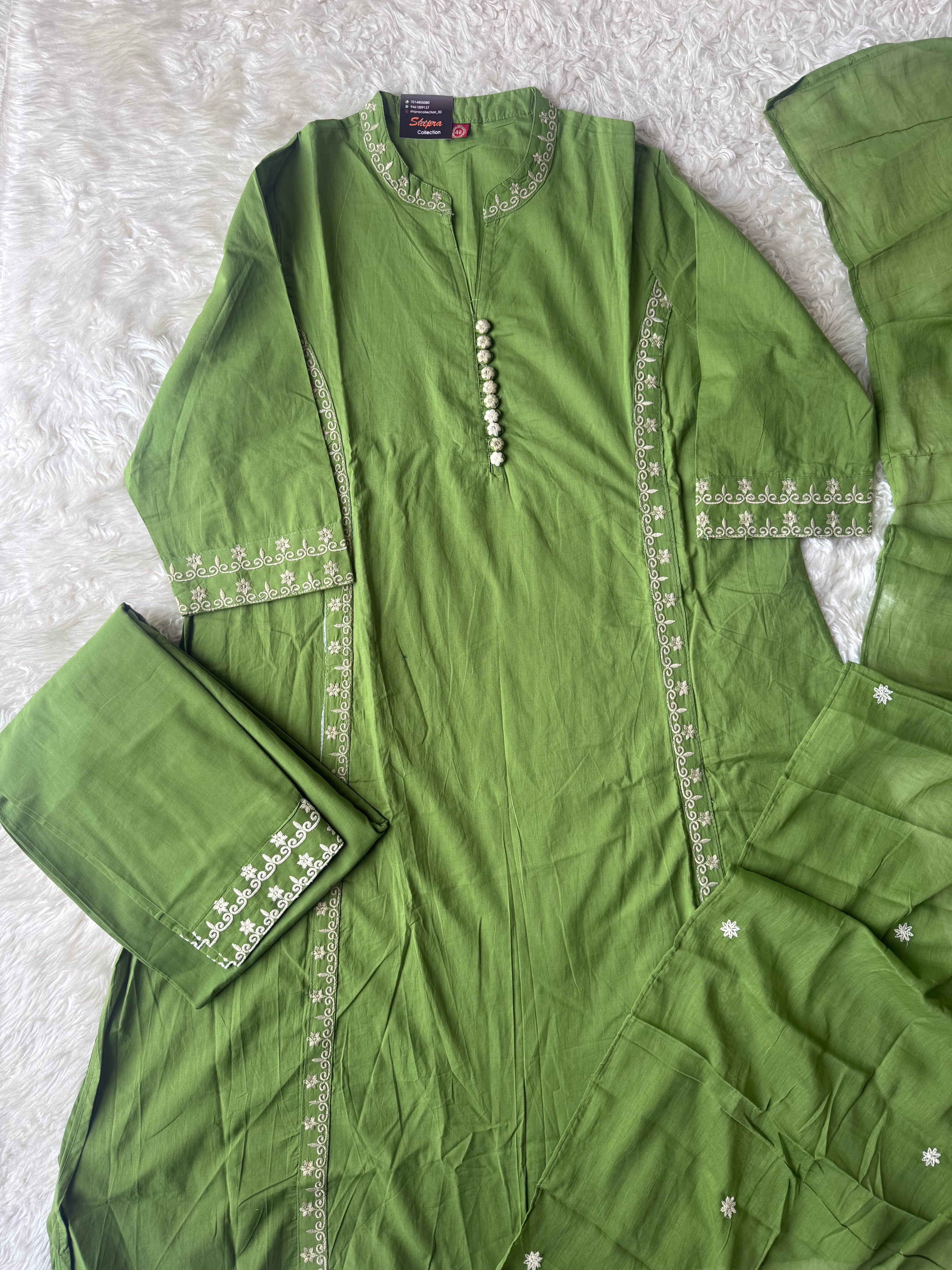 Budget Friendly Kurti Pant Dupatta Set