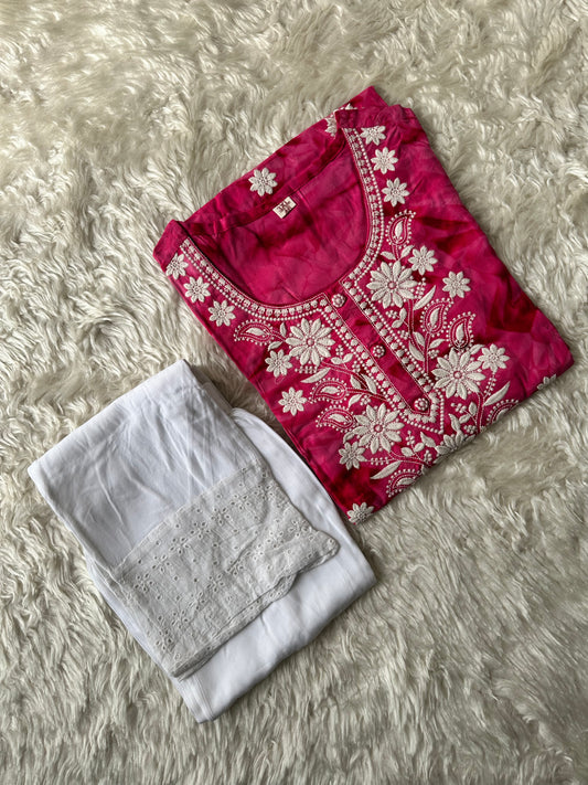 Rayon Kurti Pant Set