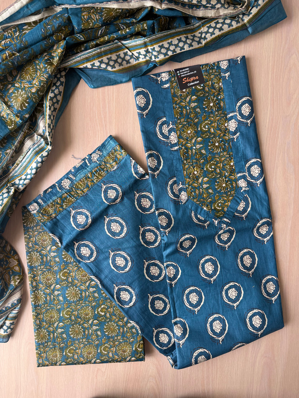 Premium Cotton Unstitched Set