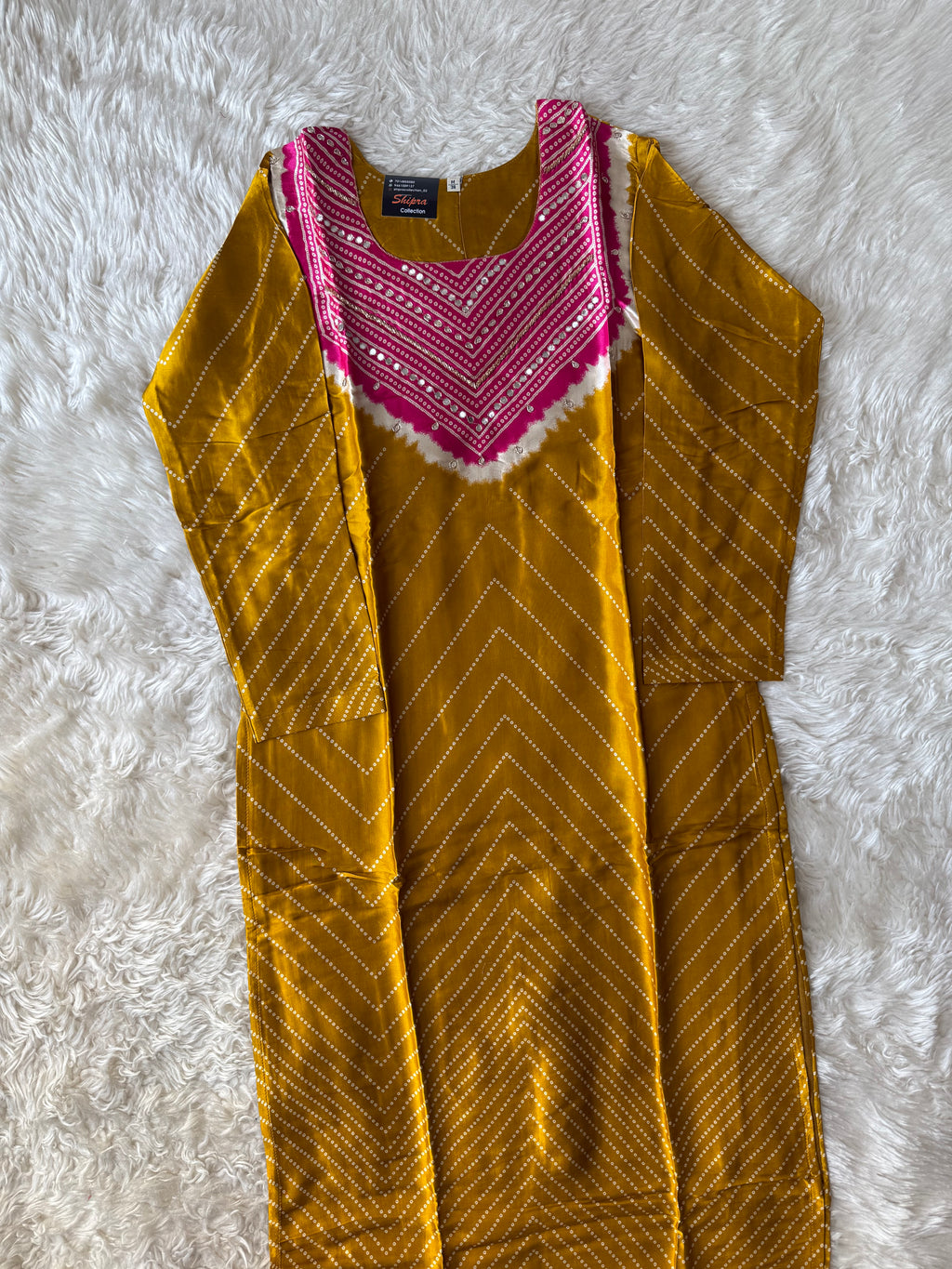 Gazi Silk Kurti Pant Dupatta Set