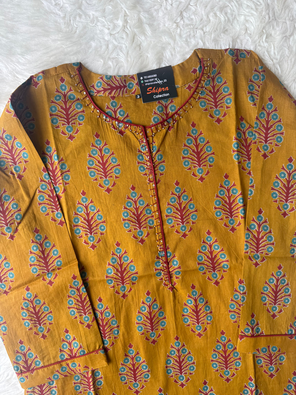 Premium Cotton Kurti Pant Dupatta Set
