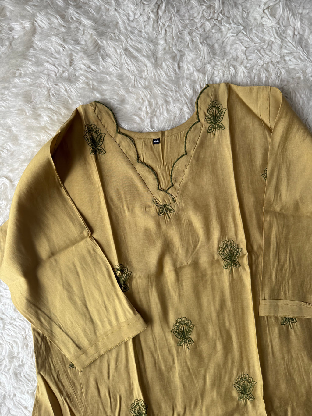 “ Plus Size” Muslin Silk Kurti Pant Dupatta Set