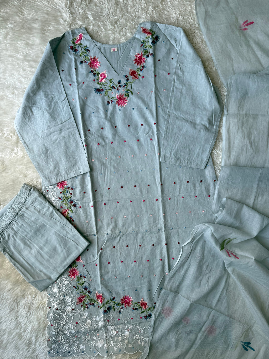 Premium Mul Cotton Thread Work Collection