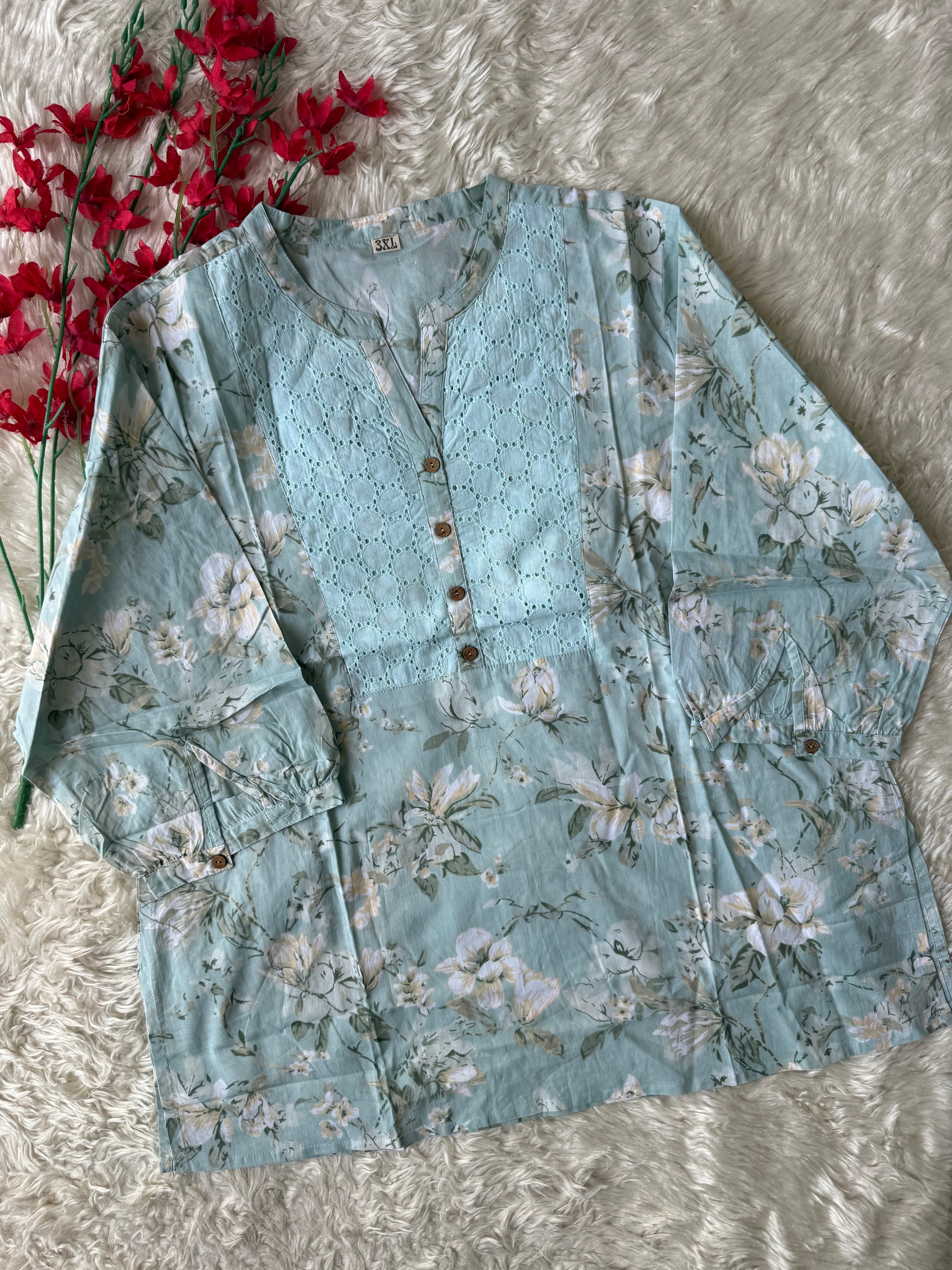 “Plus Size” Premium Cotton Short Kurti