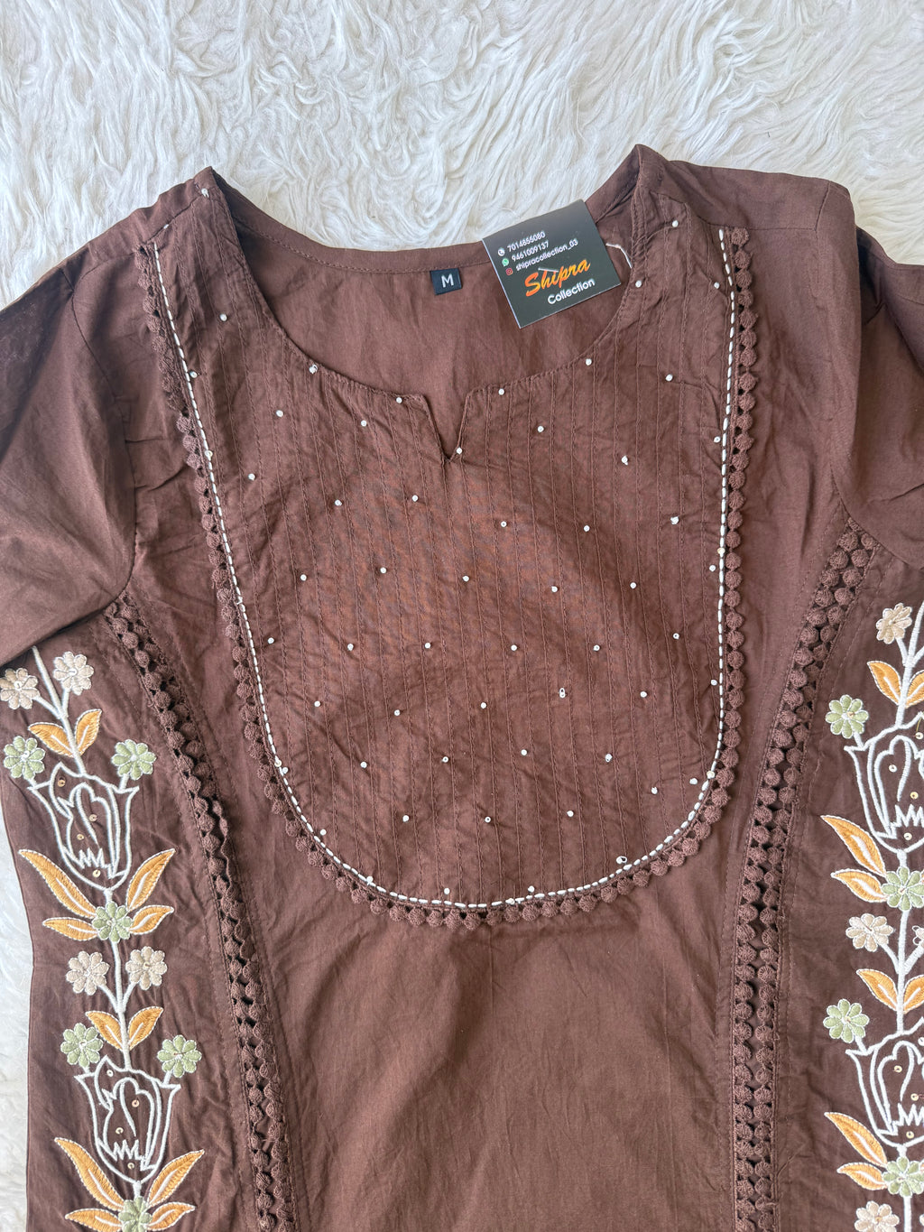 Pure Cotton Kurti Plazo Dupatta Set