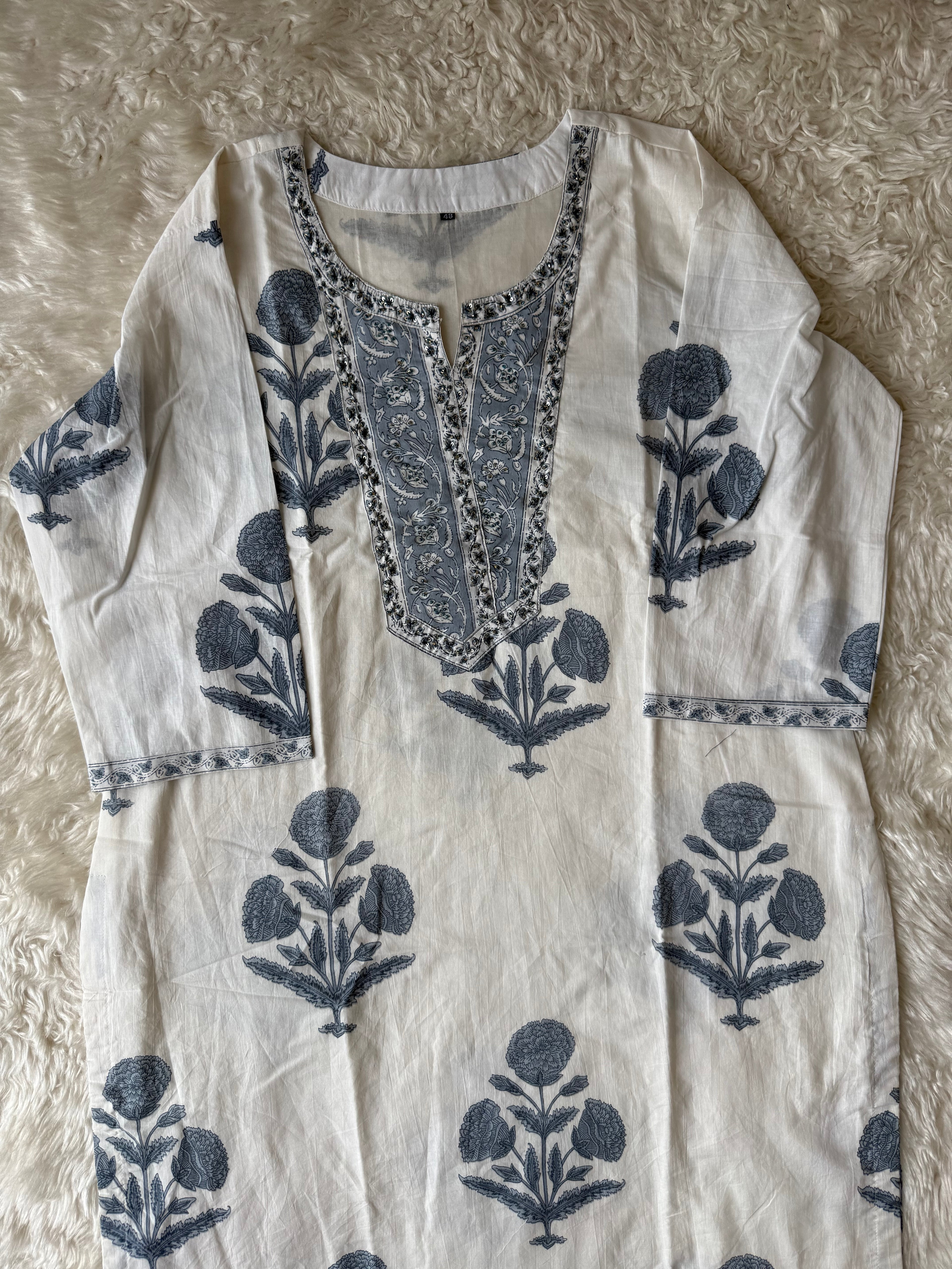Premium Cotton Kurti Pant Dupatta Set