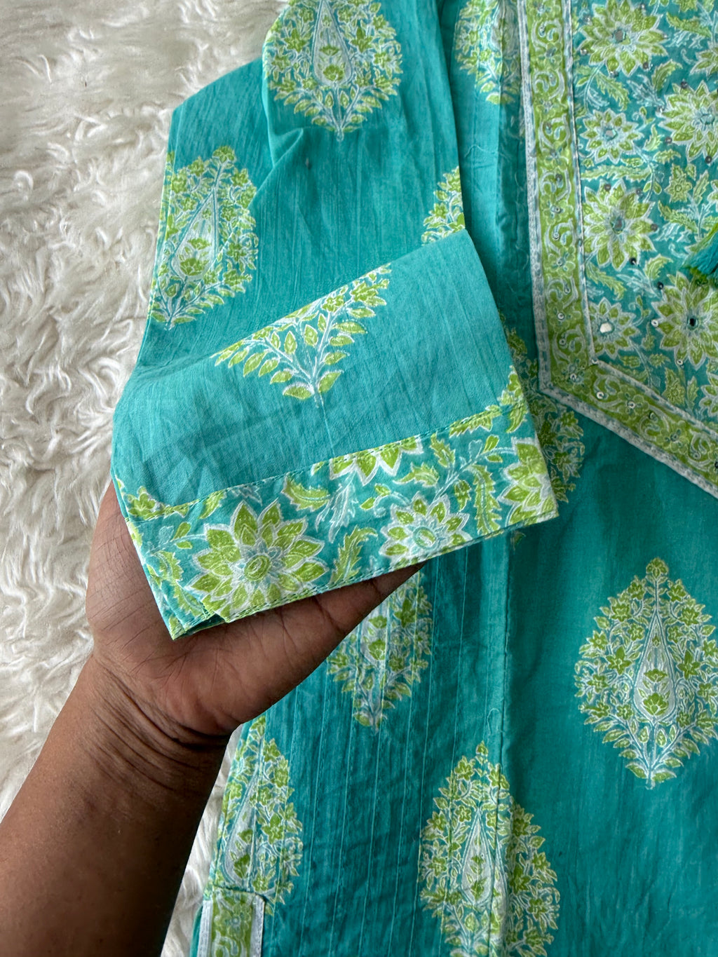 Premium Cotton Kurti Pant Dupatta Set