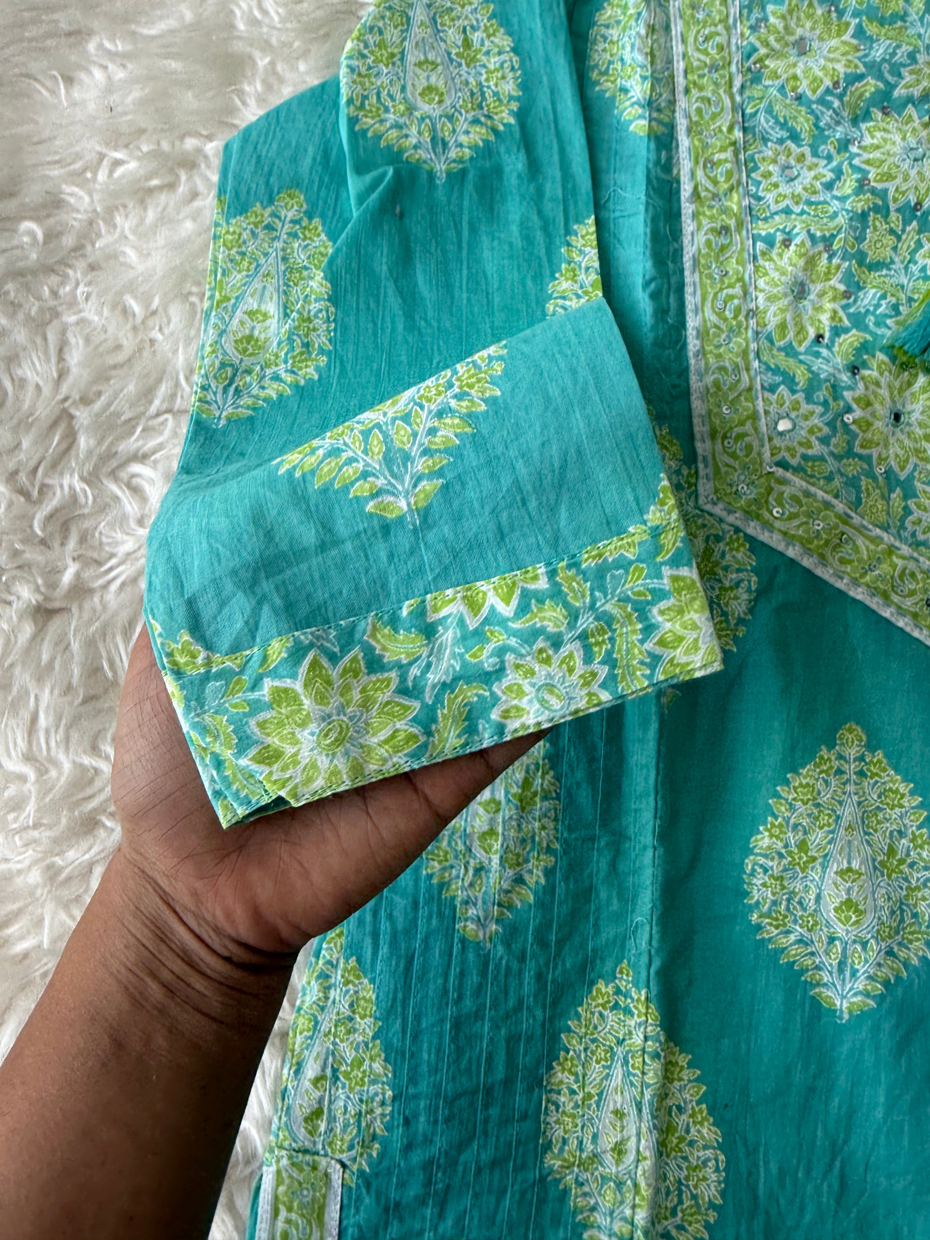 Premium Cotton Kurti Pant Dupatta Set